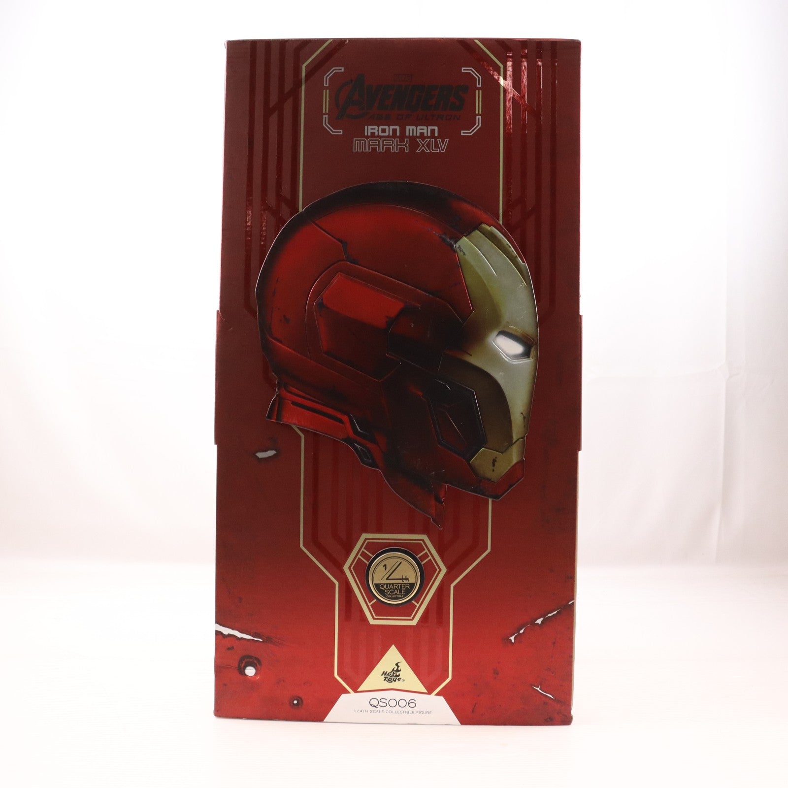 【中古即納】[FIG] クオーター・スケール アイアンマン・マーク45 アベンジャーズ/エイジ・オブ・ウルトロン 1/4 完成品 可動フィギュア(QS#006) ホットトイズ(20161231)