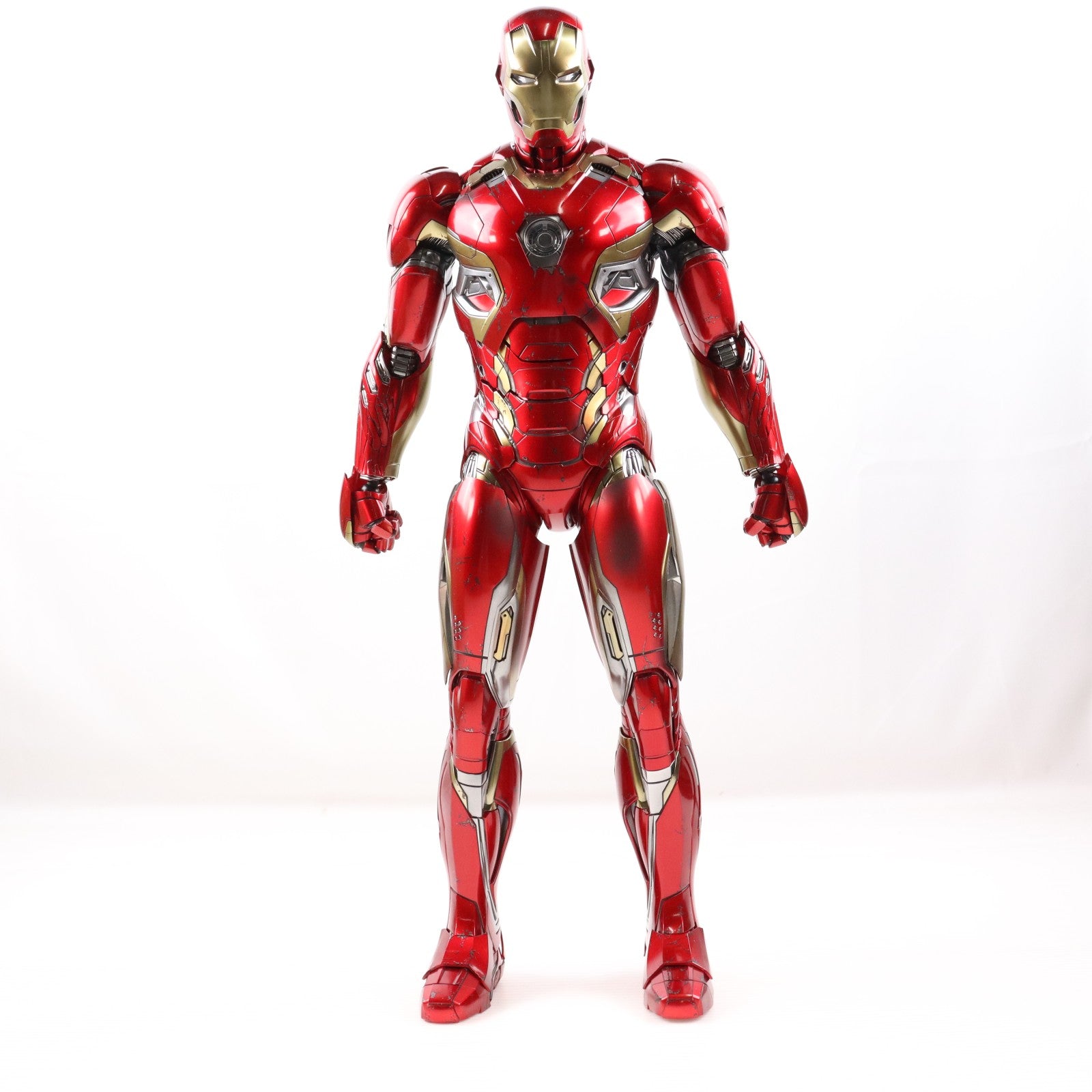 【中古即納】[FIG] クオーター・スケール アイアンマン・マーク45 アベンジャーズ/エイジ・オブ・ウルトロン 1/4 完成品 可動フィギュア(QS#006) ホットトイズ(20161231)