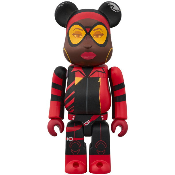 【中古即納】[FIG] BE@RBRICK(ベアブリック) SPIDER-MAN 2099 & SPIDER-WOMAN(スパイダーマン2099&スパイダーウーマン) 2PCS SET スパイダーマン:アクロス・ザ・スパイダーバース 完成品 可動フィギュア メディコム・トイ(20250427)