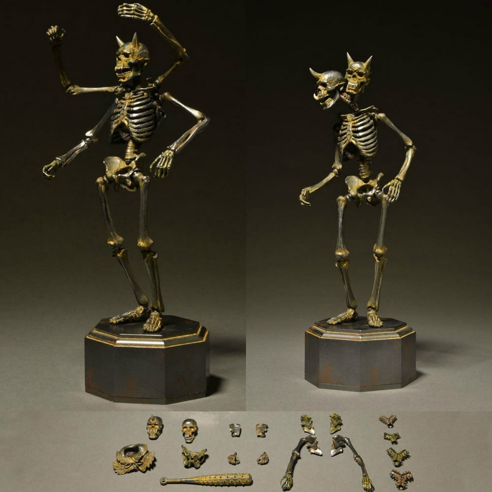 【中古即納】[FIG] KT Project KT-005 タケヤ式自在置物 骸骨 鉄錆地調 完成品 アクションフィギュア 海洋堂(20150625)