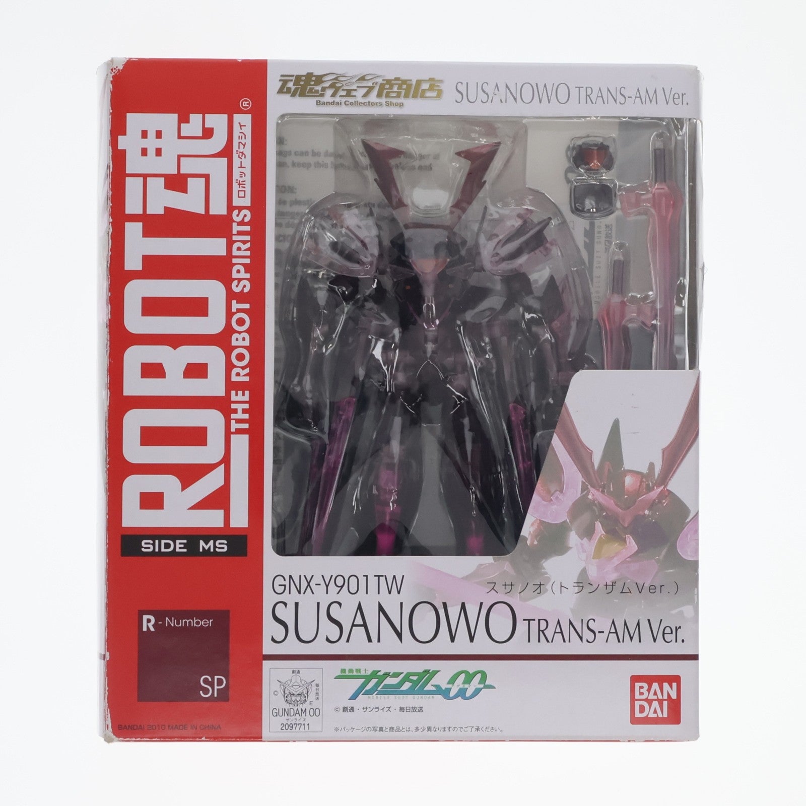 【中古即納】[FIG] 魂ウェブ商店限定 ROBOT魂(SIDE MS) スサノオ(トランザムVer.) 機動戦士ガンダム00(ダブルオー) 完成品 可動フィギュア バンダイ(20100521)