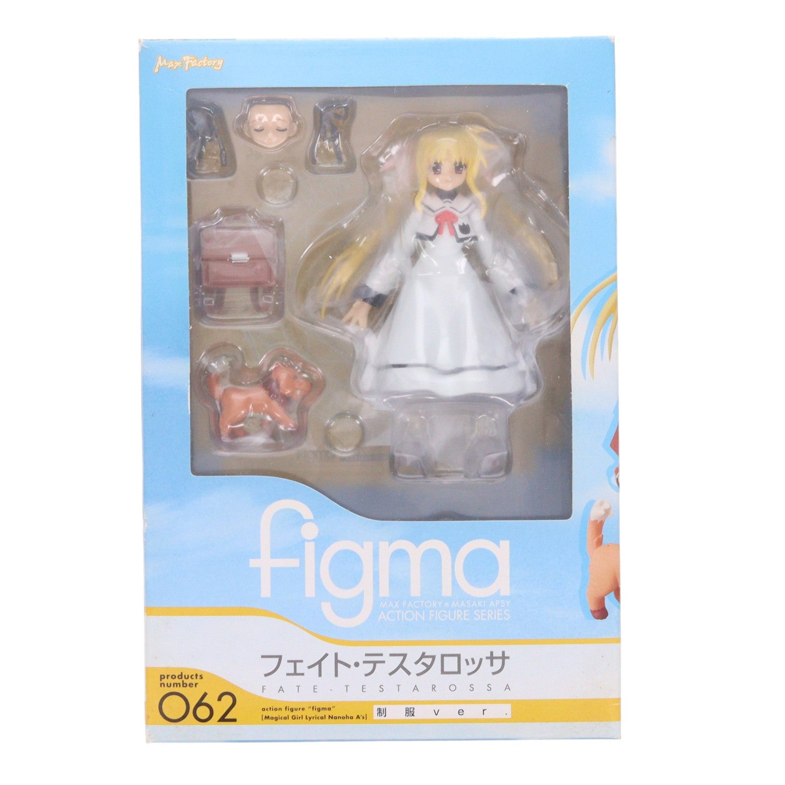 【中古即納】[FIG] figma(フィグマ) 062 フェイト・テスタロッサ 制服ver. 魔法少女リリカルなのはA's 完成品 可動フィギュア マックスファクトリー(20100402)