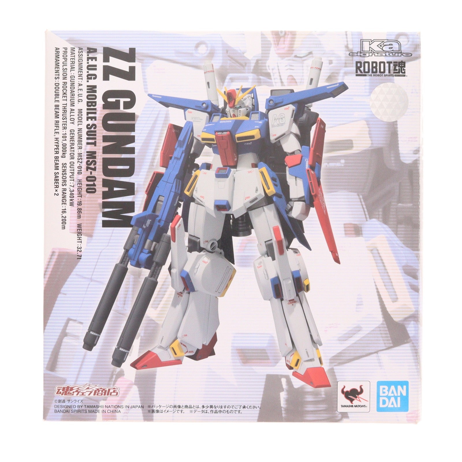 【中古即納】[FIG] 魂ウェブ商店限定 ROBOT魂(Ka signature)(SIDE MS) ZZガンダム 機動戦士ガンダムZZ(ダブルゼータ) 完成品 可動フィギュア バンダイスピリッツ(20201001)