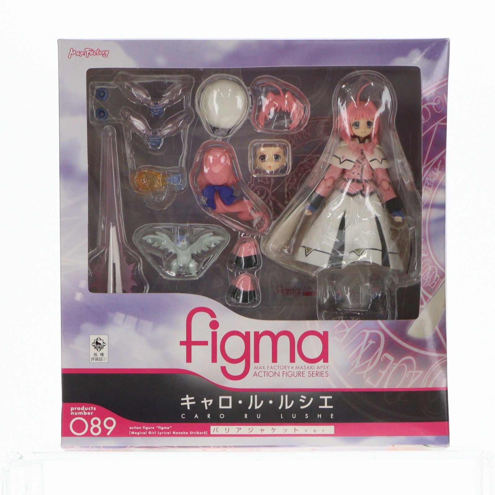 【中古即納】[FIG] figma(フィグマ) 089 キャロ・ル・ルシエ バリアジャケットver. 魔法少女リリカルなのはStrikerS(ストライカーズ) 完成品 可動フィギュア マックスファクトリー(20110329)