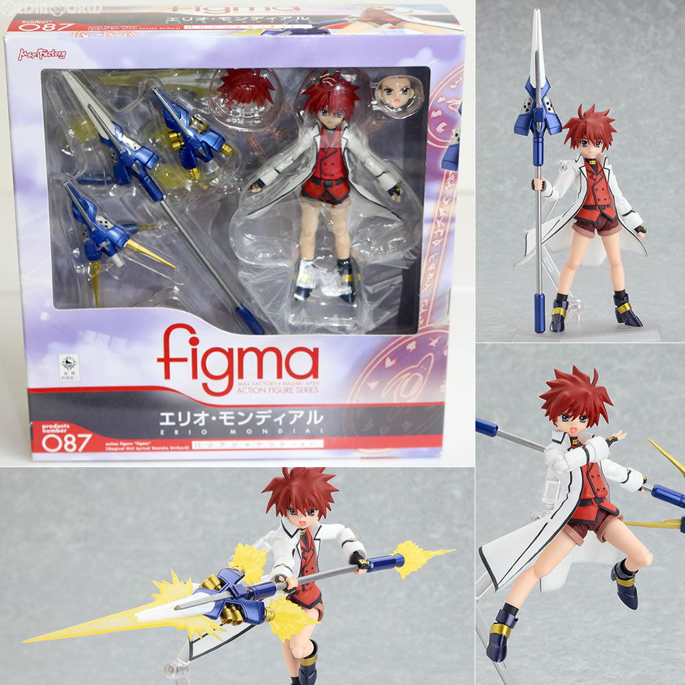 【中古即納】[FIG] figma(フィグマ) 087 エリオ・モンディアル バリアジャケットver. 魔法少女リリカルなのはStrikerS(ストライカーズ) 完成品 可動フィギュア マックスファクトリー(20110222)