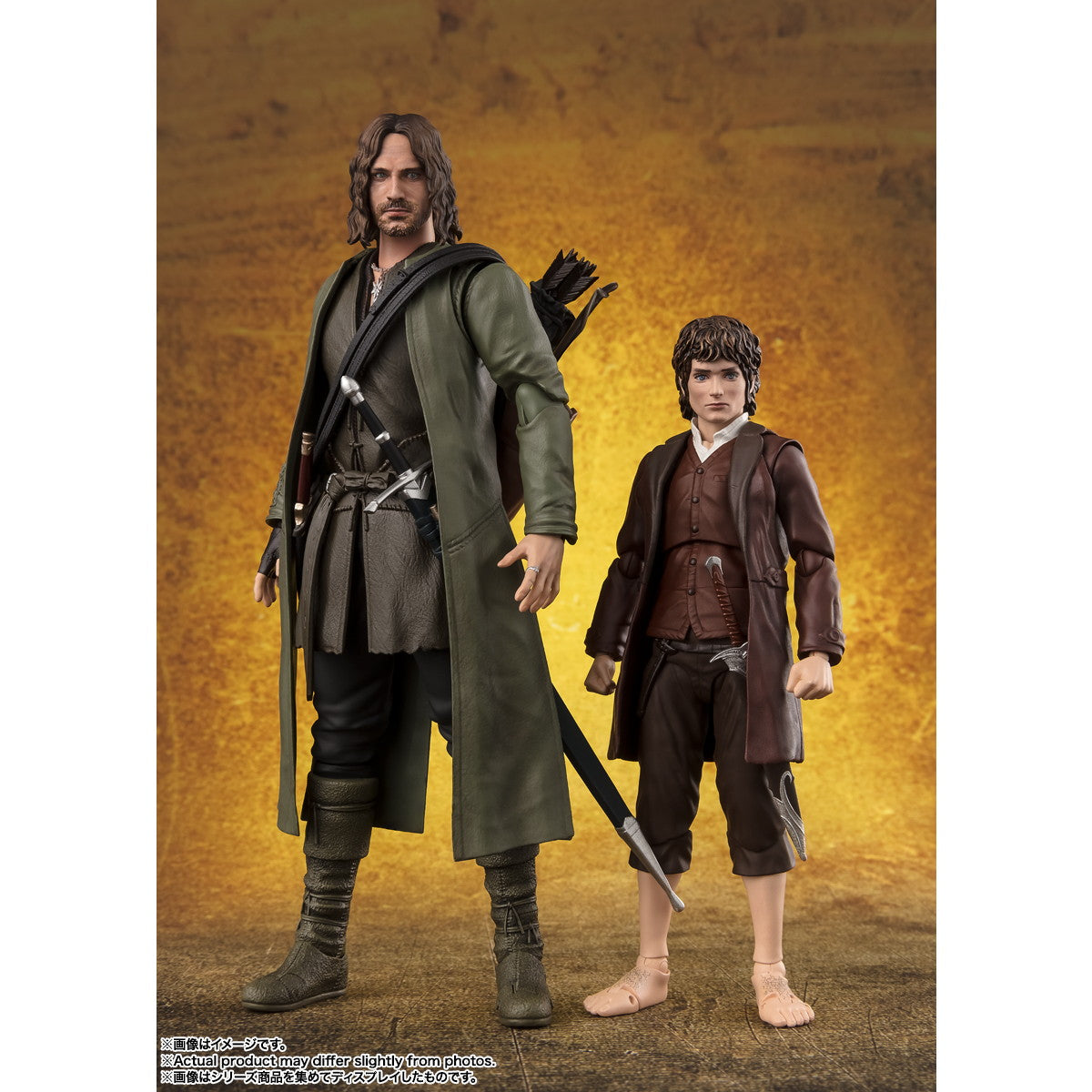 【中古即納】[FIG] S.H.Figuarts(フィギュアーツ) フロド・バギンズ&ゴラム(ロード・オブ・ザ・リング) 完成品 可動フィギュア バンダイスピリッツ(20250524)