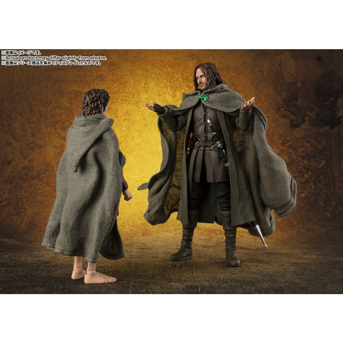 【中古即納】[FIG] S.H.Figuarts(フィギュアーツ) フロド・バギンズ&ゴラム(ロード・オブ・ザ・リング) 完成品 可動フィギュア バンダイスピリッツ(20250524)