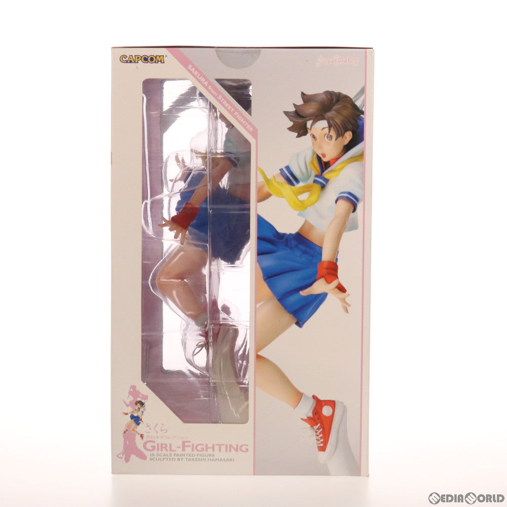 【中古即納】[FIG] 春日野さくら(かすがのさくら) 西村キヌコレクション GIRL-FIGHTING ストリートファイターZERO2 1/6 完成品 フィギュア マックスファクトリー(20060401)