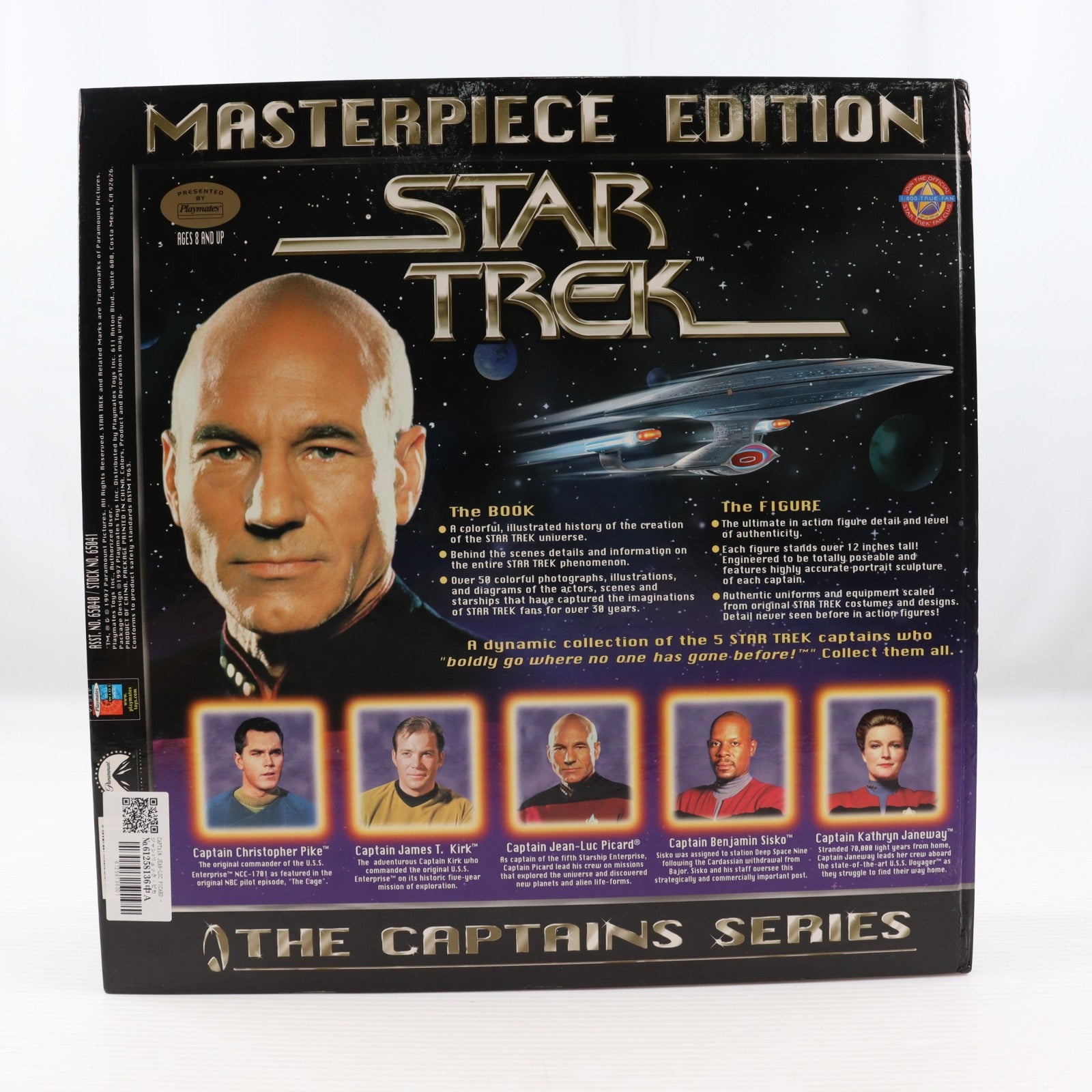【中古即納】[FIG] MASTERPIECE EDITION THE CAPTAINS SERIES JEAN-LUC PICARD(ジャン=リュック・ピカード艦長) Star Trek(スター・トレック) ザ・ネクスト・ジェネレーション 完成品 可動フィギュア(65041) Playmates(プレイメイツ)(19971231)