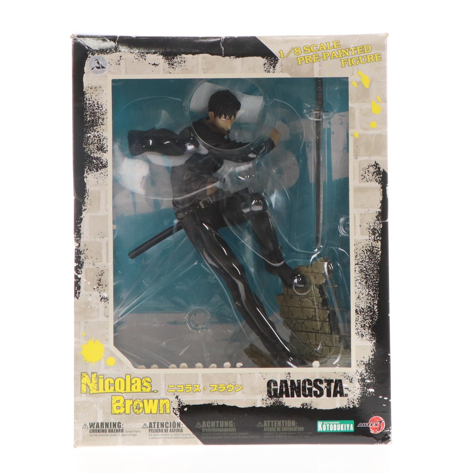 【中古即納】[FIG] ARTFX J ニコラス・ブラウン GANGSTA.(ギャングスタ) 1/8 完成品 フィギュア(PP648) コトブキヤ(20161019)