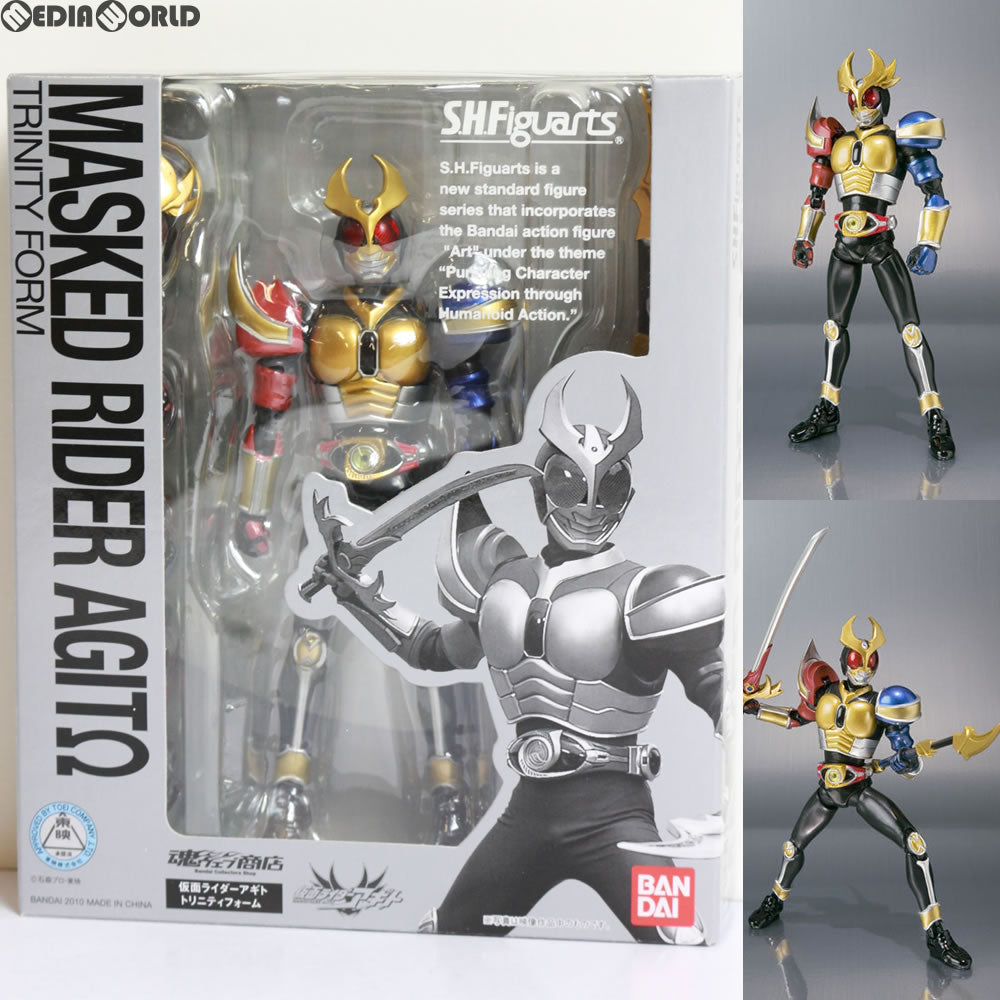 【中古即納】[FIG] 魂ウェブ商店限定 S.H.Figuarts(フィギュアーツ) 仮面ライダーアギト トリニティフォーム 完成品 可動フィギュア バンダイ(20100122)
