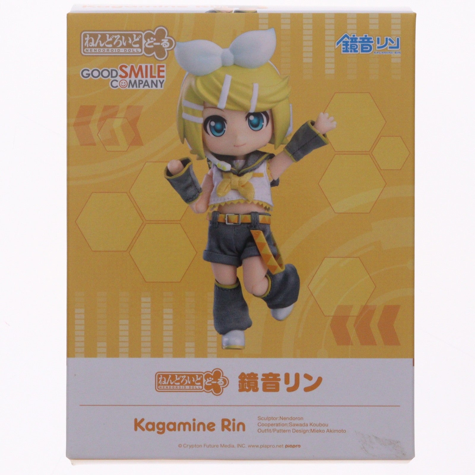 【中古即納】[FIG] ねんどろいどどーる 鏡音リン(かがみねりん) キャラクター・ボーカル・シリーズ02 鏡音リン・レン 完成品 可動フィギュア グッドスマイルカンパニー(20211023)