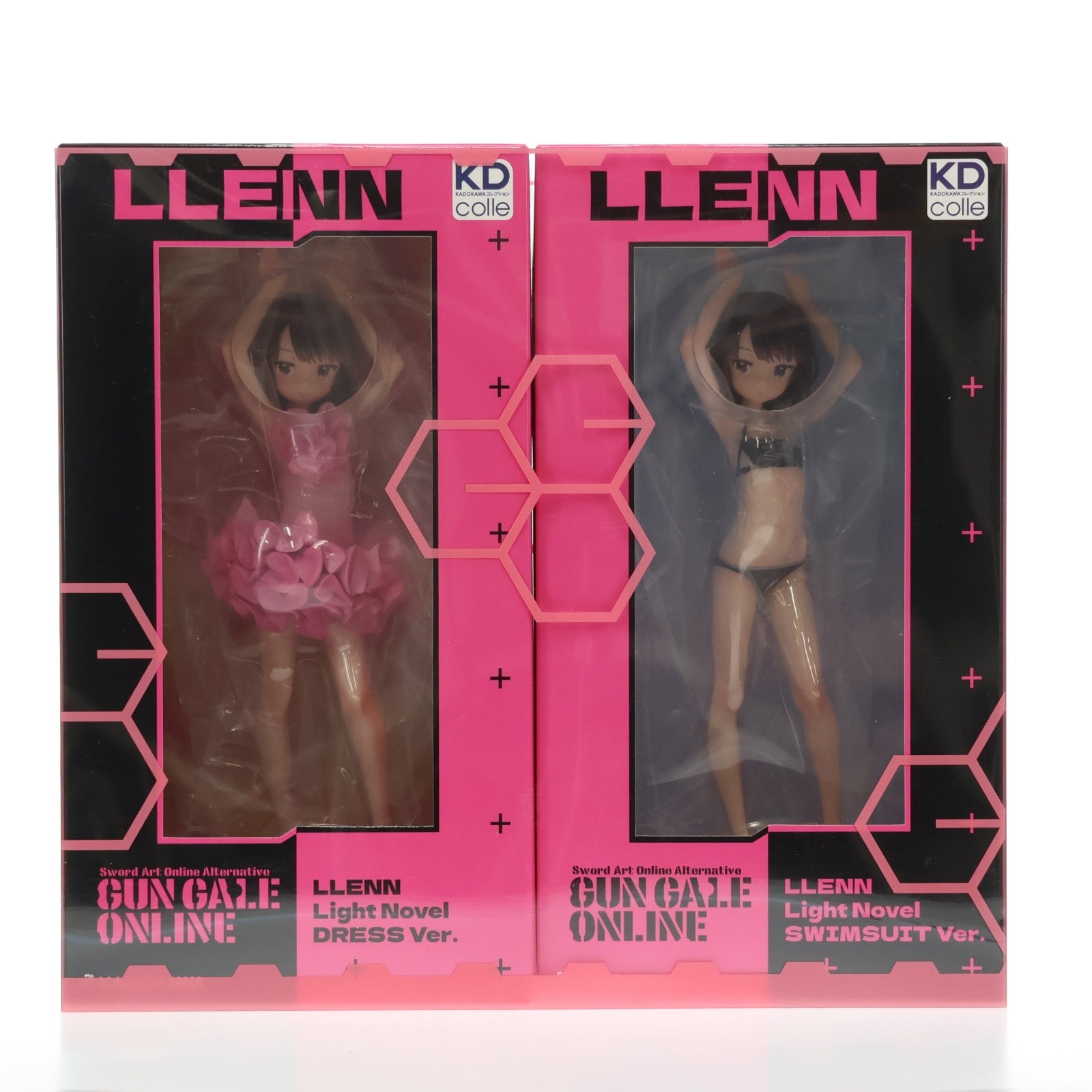 【中古即納】[FIG] 色紙無し Kdcolle レン 原作版 ドレス&水着ver. 2体セット ソードアート・オンライン オルタナティブ ガンゲイル・オンライン 1/7 完成品 フィギュア KADOKAWA(カドカワ)(20251031)