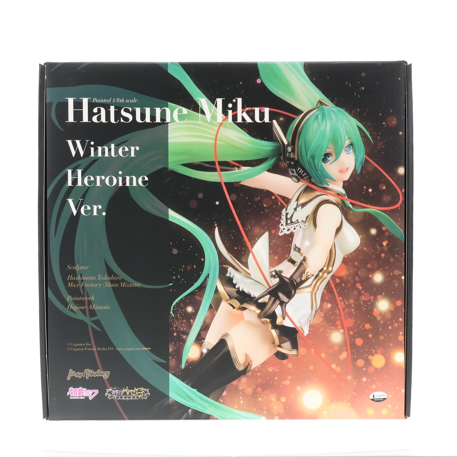 【中古即納】[FIG] GOODSMILE ONLINE SHOP限定 初音ミク ウィンターヒロインVer. キャラクターボーカルシリーズ01 初音ミク×神撃のバハムート 1/8 完成品 フィギュア マックスファクトリー(20180930)