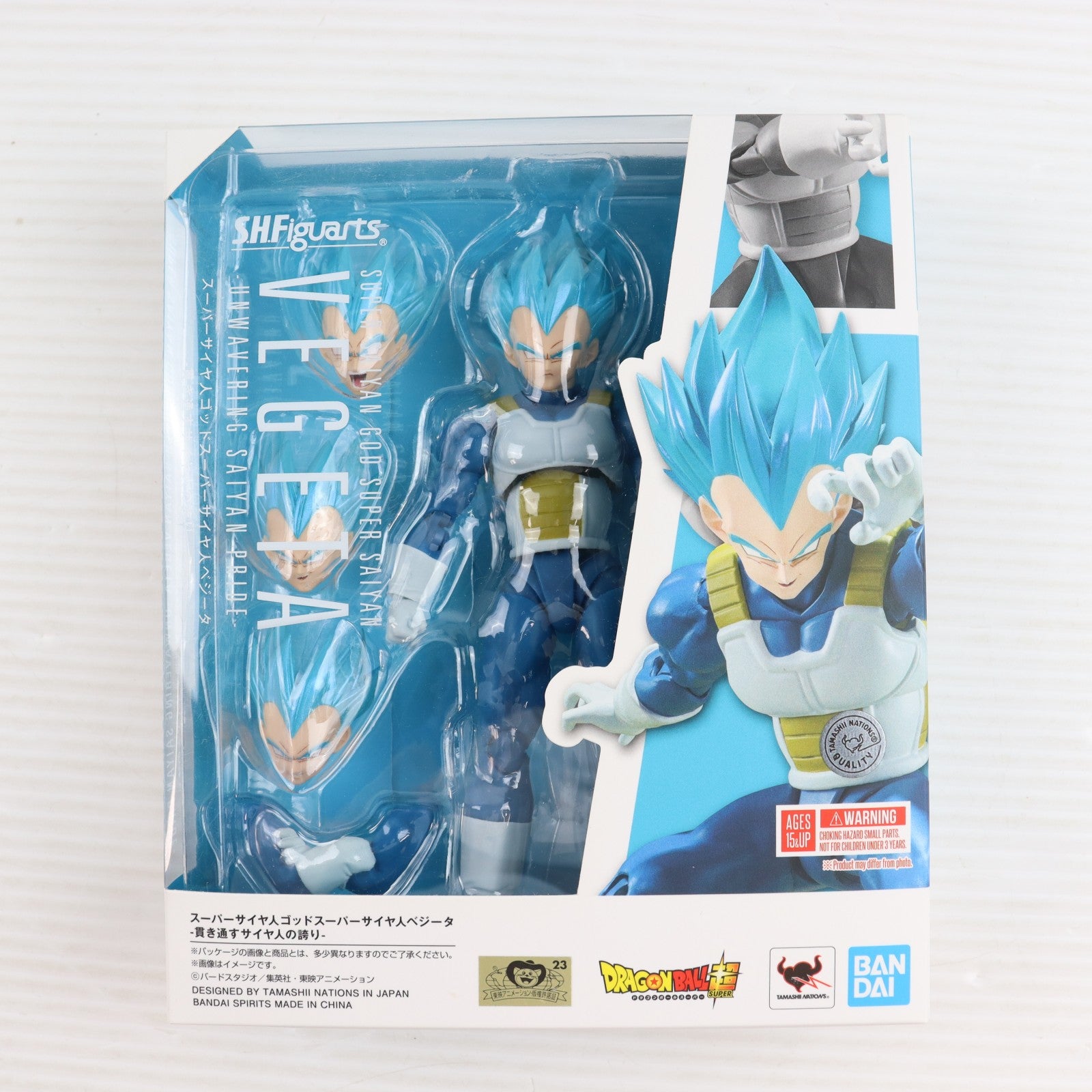 【中古即納】[FIG] (再販) S.H.Figuarts(フィギュアーツ) スーパーサイヤ人ゴッドスーパーサイヤ人ベジータ-貫き通すサイヤ人の誇り- ドラゴンボール超(スーパー) 完成品 可動フィギュア バンダイスピリッツ(20250412)