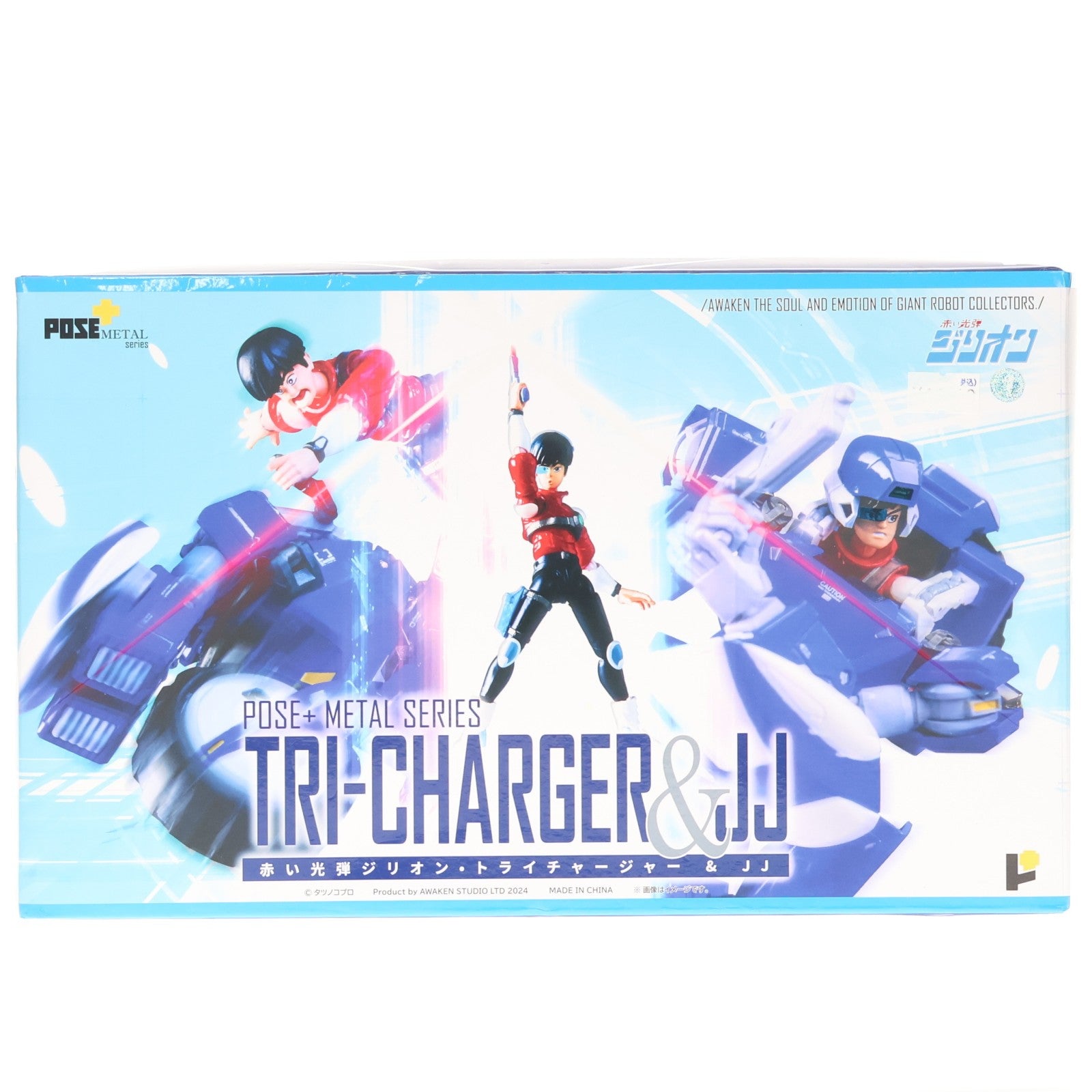 【中古即納】[FIG] POSE+メタルシリーズ トライチャージャー&JJ 赤い光弾ジリオン 完成品 可動フィギュア AWAKEN STUDIO(20241018)