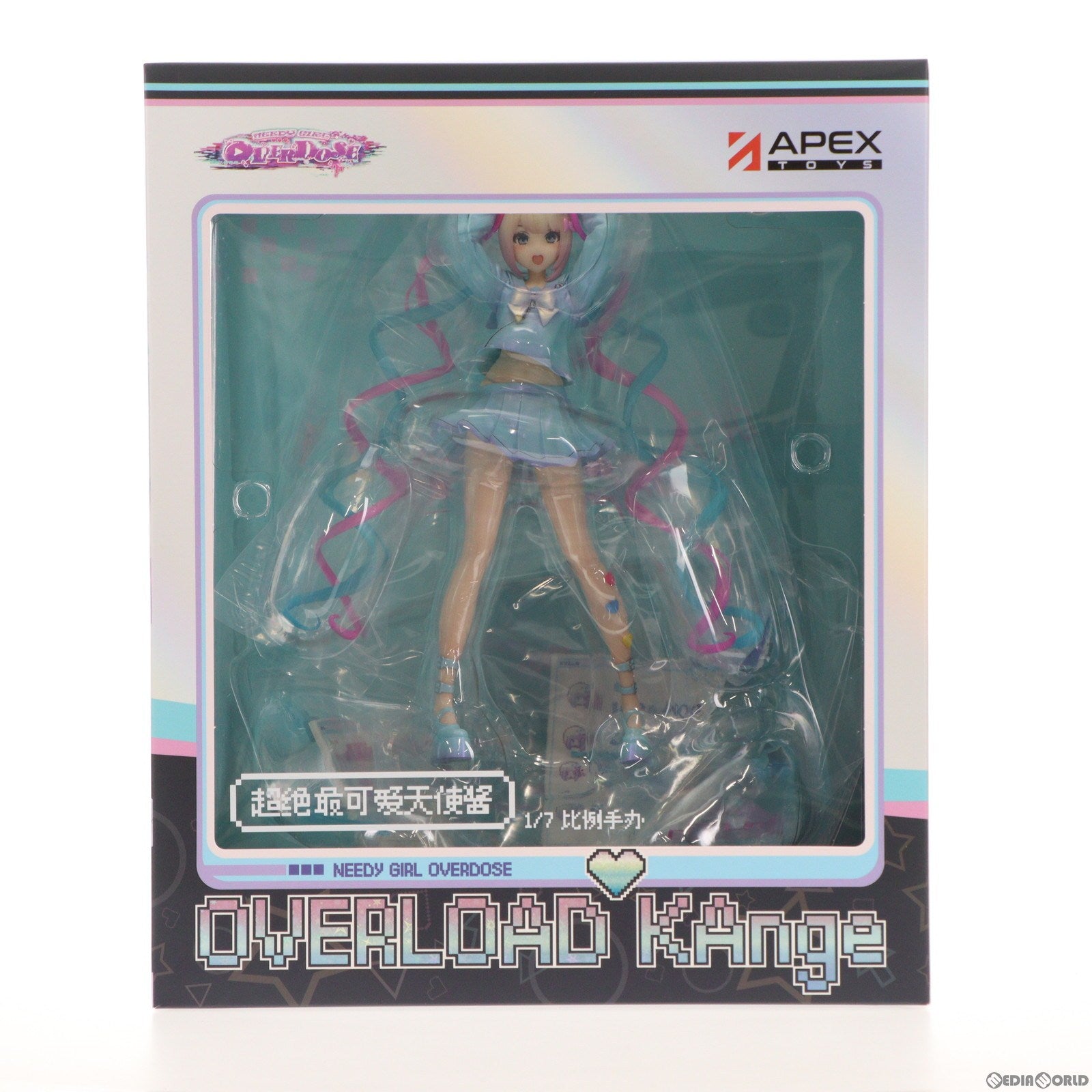 【中古即納】[FIG] 予約特典付属 超絶最かわてんしちゃん NEEDY GIRL OVERDOSE(ニーディーガールオーバードーズ) 1/7 完成品 フィギュア APEX/東京フィギュア(20240229)