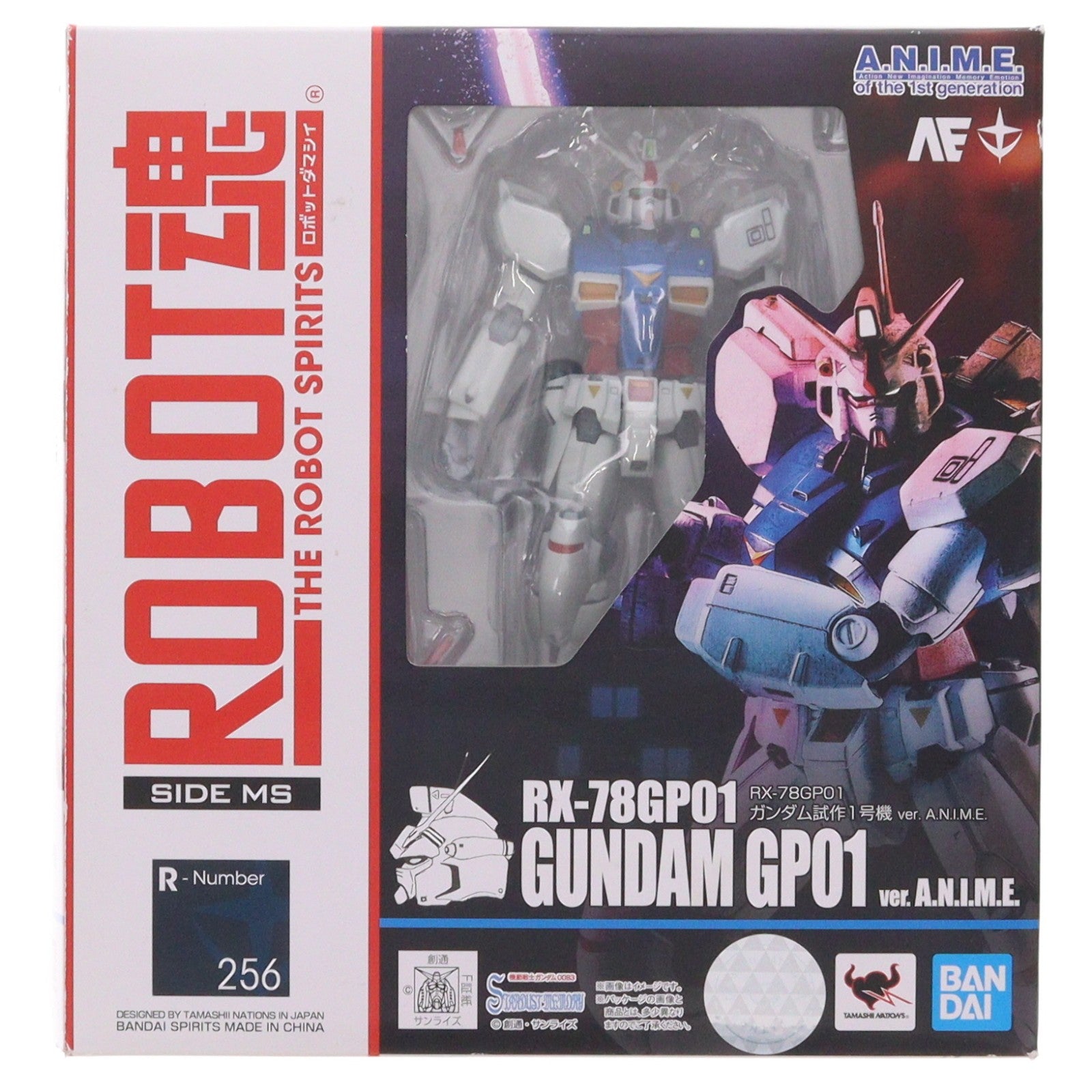 【中古即納】[FIG] ROBOT魂(SIDE MS) RX-78GP01 ガンダム試作1号機 ver. A.N.I.M.E. 機動戦士ガンダム0083 STARDUST MEMORY 完成品 可動フィギュア バンダイスピリッツ(20190720)