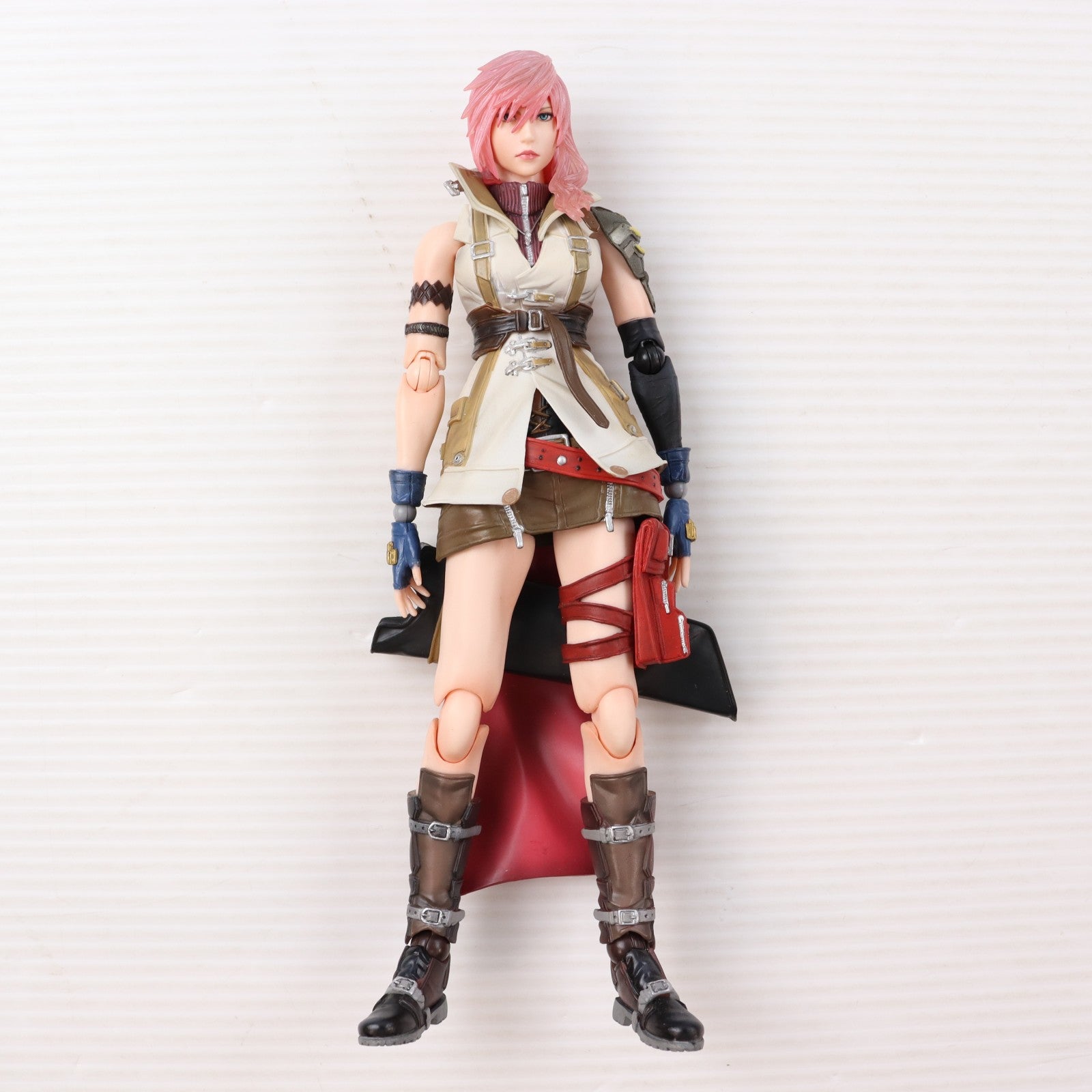 【中古即納】[FIG] PLAY ARTS改(プレイアーツ改) ライトニング DISSIDIA FINAL FANTASY(ディシディア ファイナルファンタジー) 完成品 可動フィギュア スクウェア・エニックス(20180112)