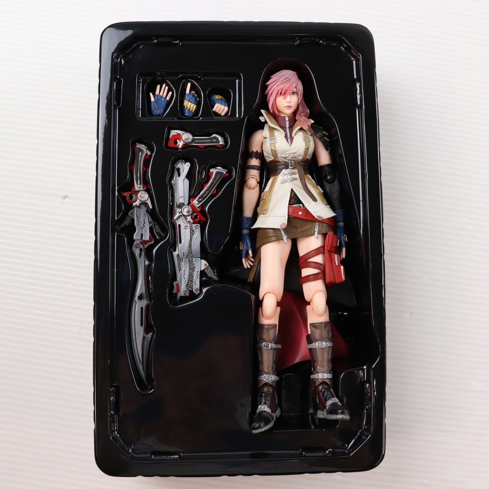 【中古即納】[FIG] PLAY ARTS改(プレイアーツ改) ライトニング DISSIDIA FINAL FANTASY(ディシディア ファイナルファンタジー) 完成品 可動フィギュア スクウェア・エニックス(20180112)