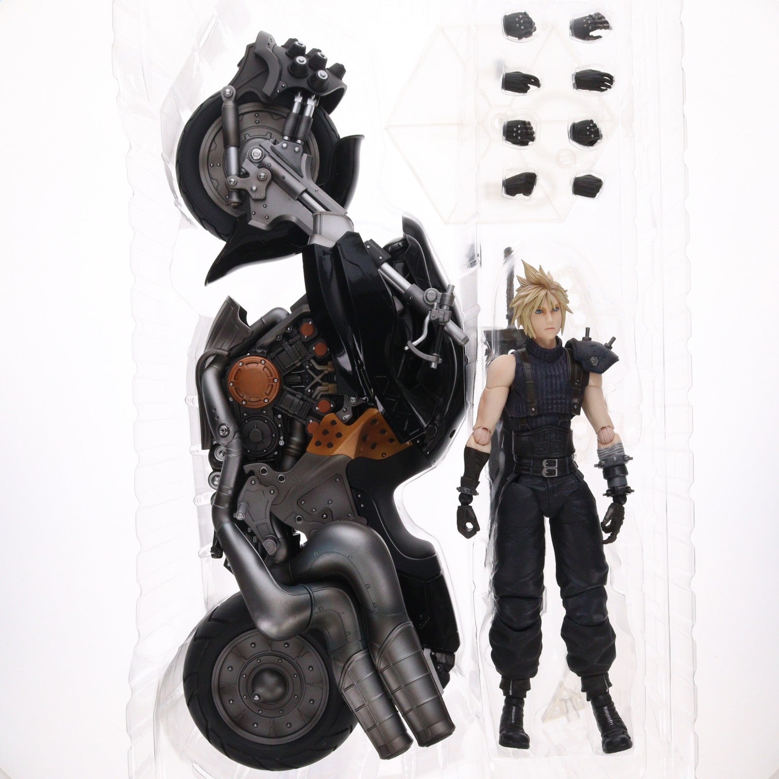 【中古即納】[FIG] (フィギュア単品) PLAY ARTS改(プレイアーツ改) クラウド・ストライフ&ハーディ=デイトナ ファイナルファンタジーVII リメイク 完成品 可動フィギュア スクウェア・エニックスe-STORE限定 スクウェア・エニックス(20200410)