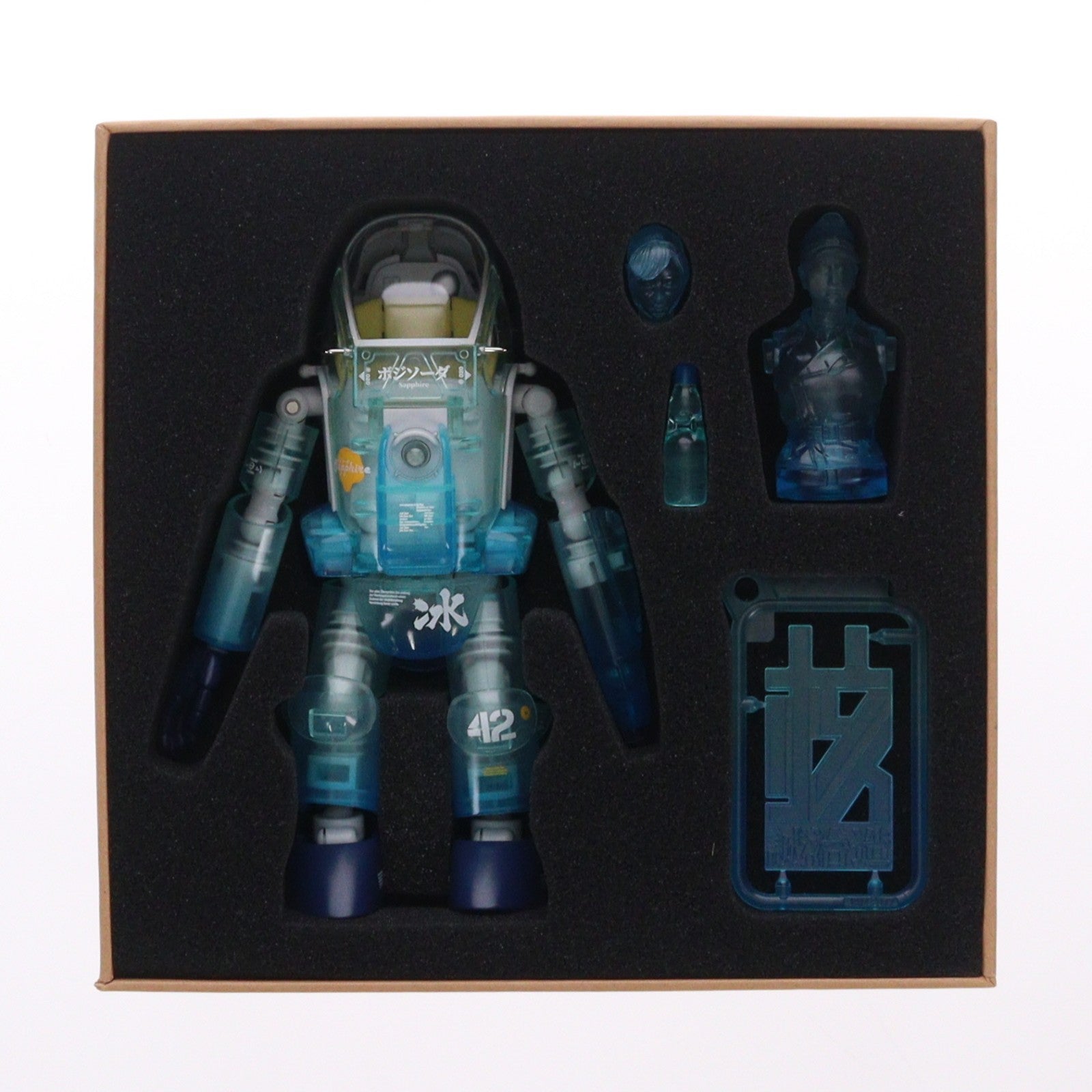 【中古即納】[FIG] イエローサブマリン限定 グスタフ(限定版 クリアーカラーVer) クリアーブルー マシーネンクリーガー 1/16 完成品 可動フィギュア(KM-047) 核誠治造(EARNESTCORE CRAFT/アニスコル)/ウェーブ(WAVE)(20220531)