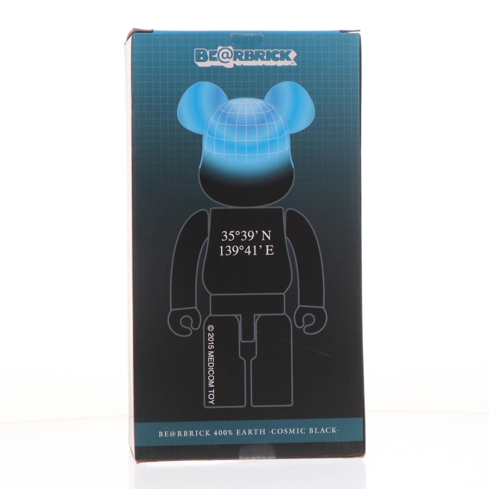 【中古即納】[FIG] 1/6計画限定 BE@RBRICK(ベアブリック) EARTH(COSMIC BLACK) 400% 完成品 可動フィギュア メディコム・トイ(20150801)