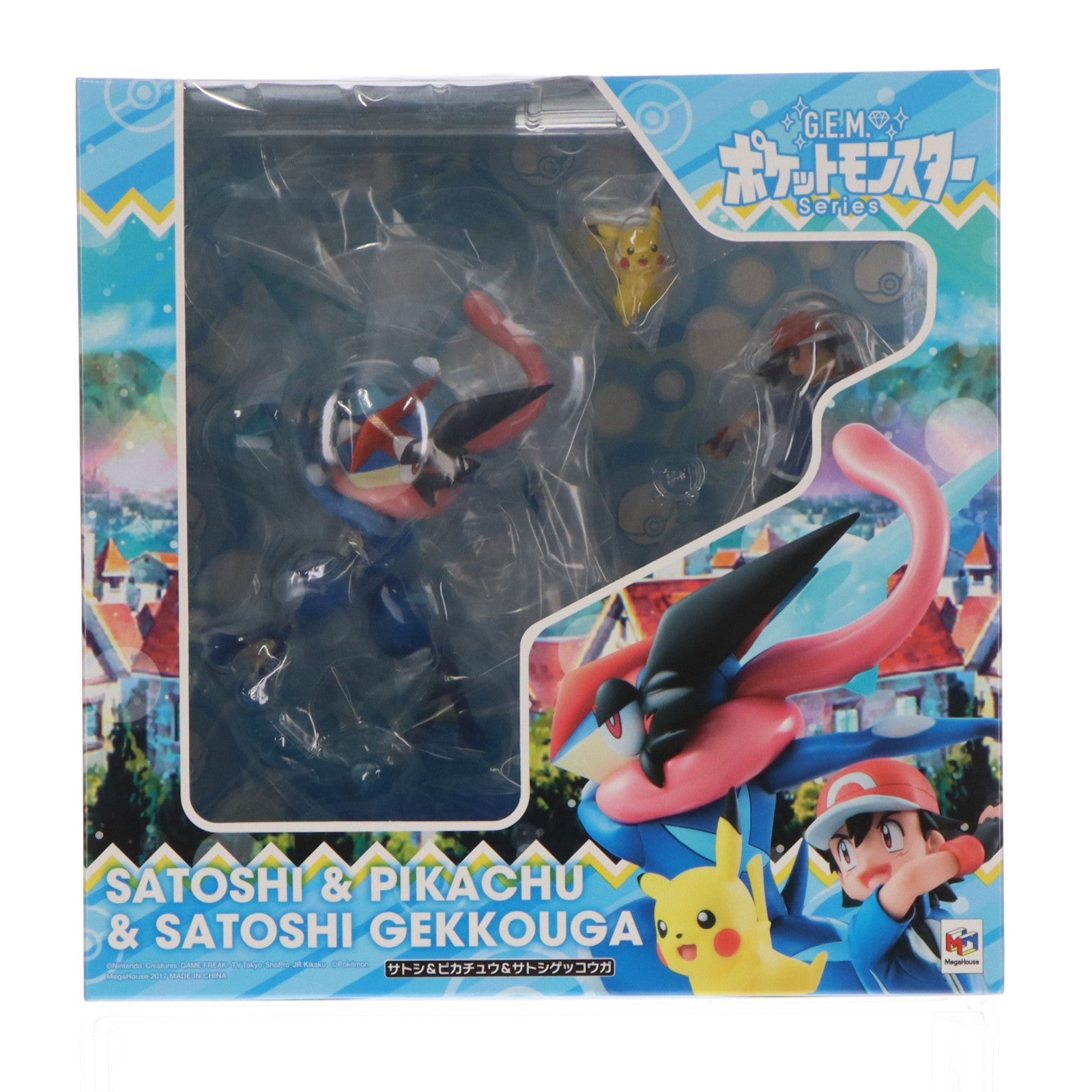 【中古即納】[FIG] G.E.M.シリーズ サトシ&ピカチュウ&サトシゲッコウガ ポケットモンスター 完成品 フィギュア メガハウス(20171129)