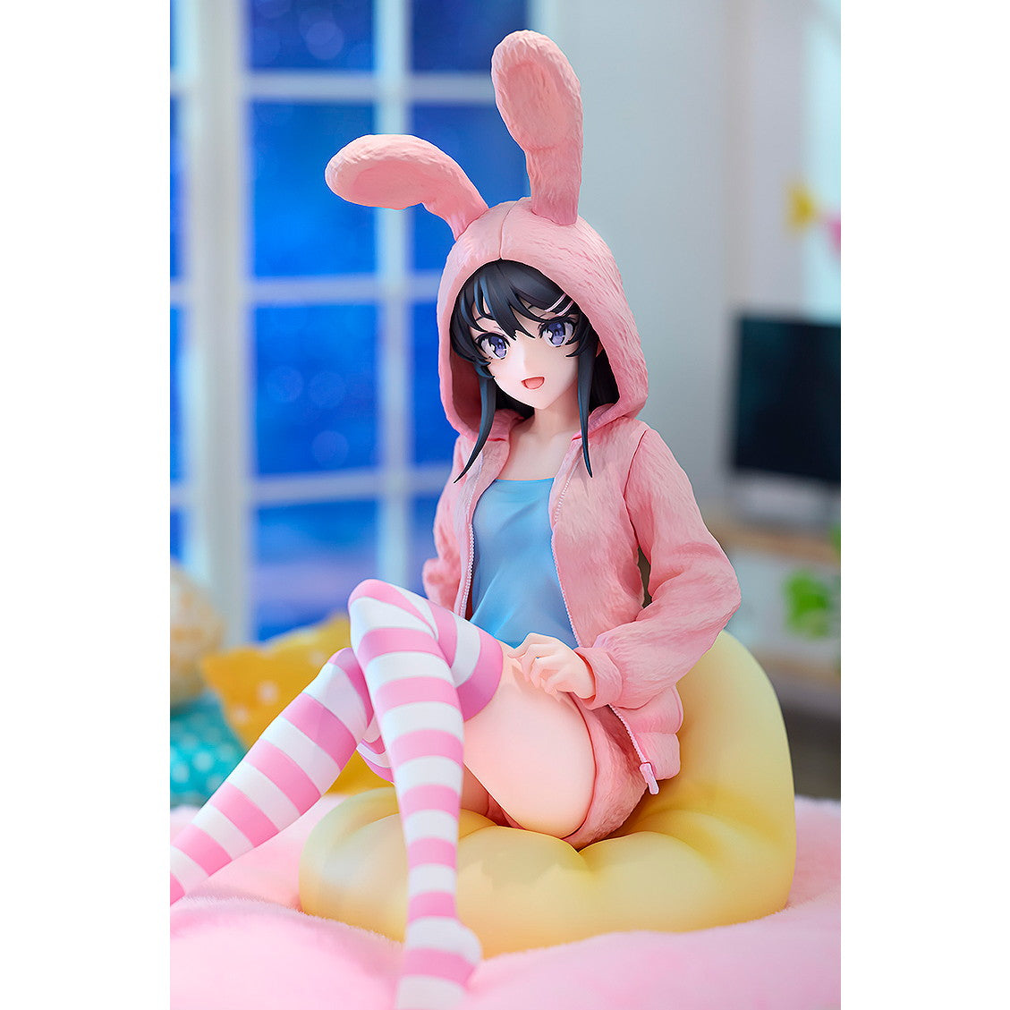 【中古即納】[FIG] 桜島麻衣(さくらじままい) フード☆るっく うさみみver. Popular edition 青春ブタ野郎はランドセルガールの夢を見ない 1/7 完成品 フィギュア KADOKAWA(カドカワ)(20250330)