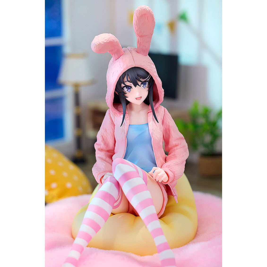 【中古即納】[FIG] 桜島麻衣(さくらじままい) フード☆るっく うさみみver. Popular edition 青春ブタ野郎はランドセルガールの夢を見ない 1/7 完成品 フィギュア KADOKAWA(カドカワ)(20250330)