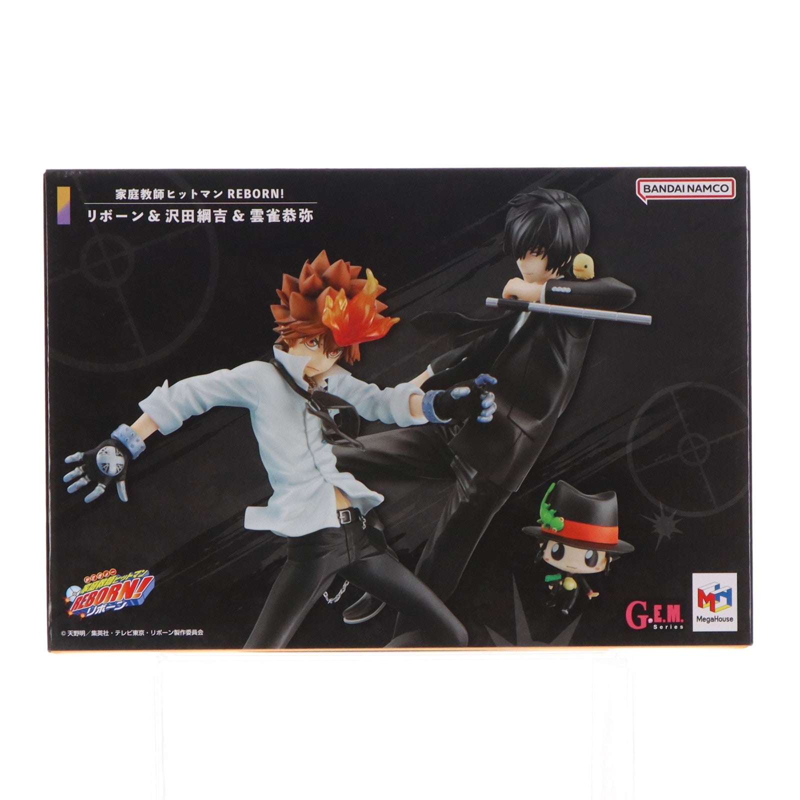 【中古即納】[FIG] (再販) G.E.M.シリーズ 沢田綱吉&雲雀恭弥&リボーンセット(さわだつなよし&ひばりきょうや) 家庭教師ヒットマンREBORN!(リボーン) 完成品 フィギュア 一部店舗&オンラインショップ限定 メガハウス(20260129)