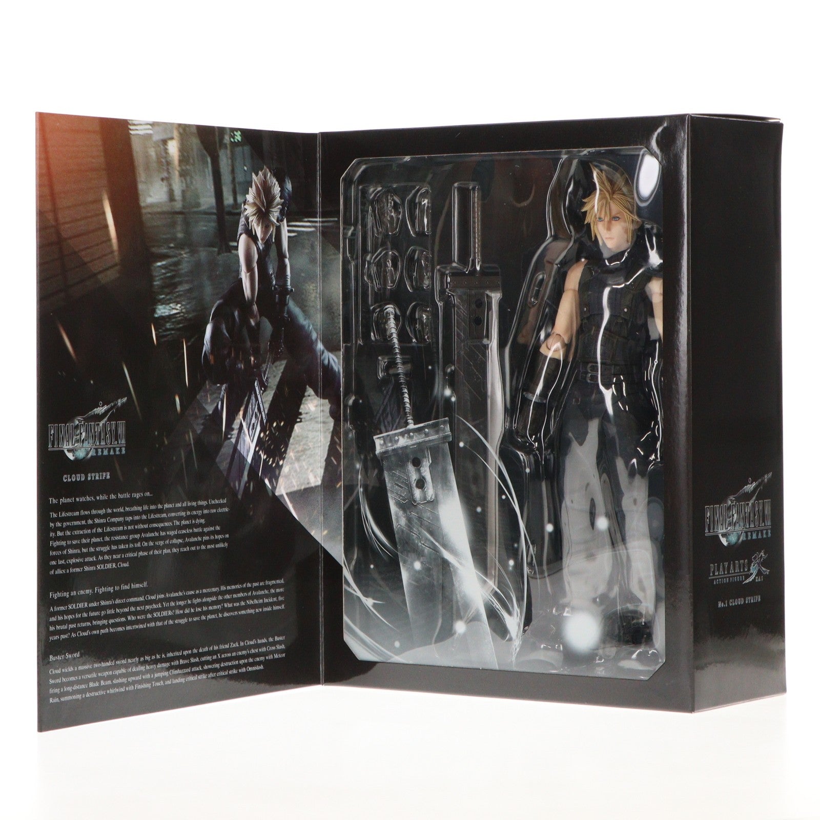 【中古即納】[FIG] PLAY ARTS改(プレイアーツ改) No.1 クラウド・ストライフ FINAL FANTASY VII REMAKE(ファイナルファンタジー7リメイク) 完成品 可動フィギュア スクウェア・エニックス(20170421)