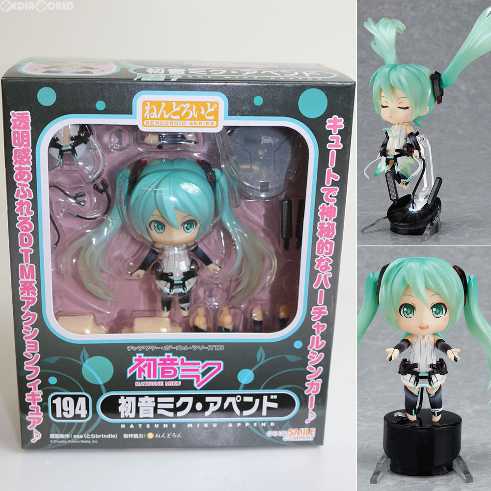 【中古即納】[FIG] ねんどろいど 194 初音ミク・アペンドVer. 完成品 可動フィギュア グッドスマイルカンパニー(20120201)