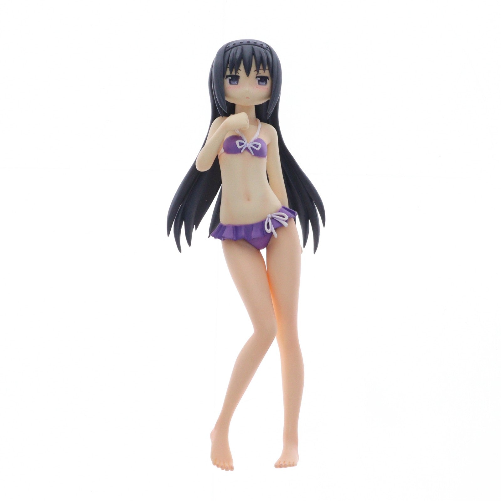 【中古即納】[FIG] BEACH QUEENS(ビーチクイーンズ) 暁美ほむら(あけみほむら) 魔法少女まどか☆マギカ 1/10 完成品 フィギュア(NF-147) ウェーブ(WAVE)(20111228)