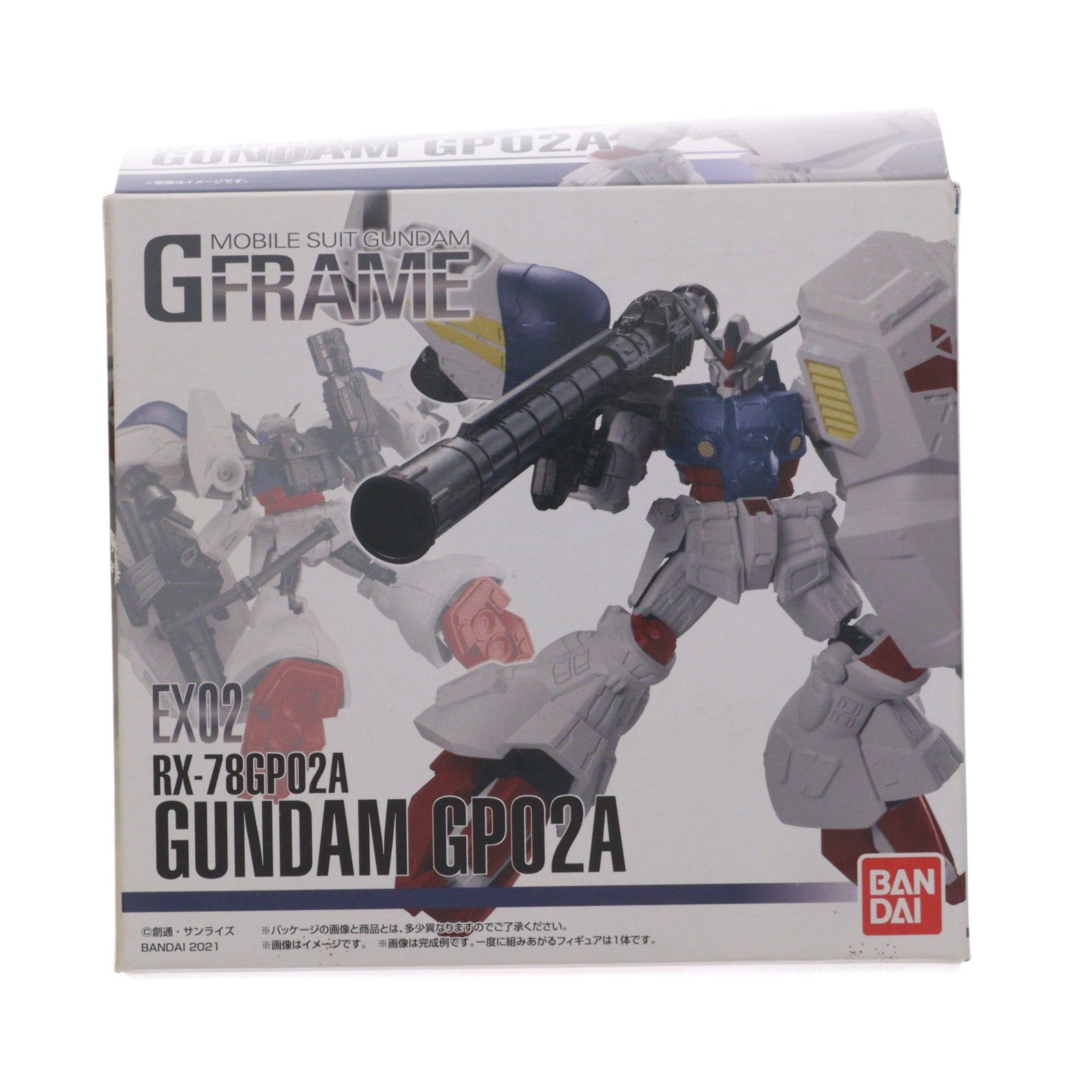 【中古即納】[FIG] (単品)(食玩) 機動戦士ガンダム Gフレーム EX02 ガンダム試作2号機 機動戦士ガンダム0083 STARDUST MEMORY 可動フィギュア バンダイ(20210125)
