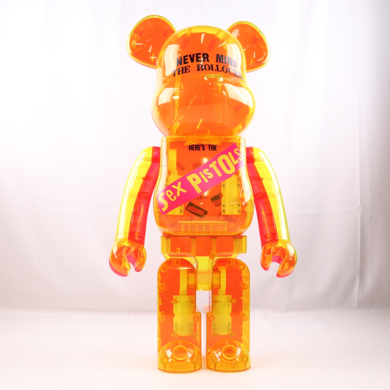 【中古即納】[FIG] BE@RBRICK(ベアブリック) Sex Pistols(セックス・ピストルズ) Clear Ver. 1000% 完成品 可動フィギュア メディコム・トイ(20151031)