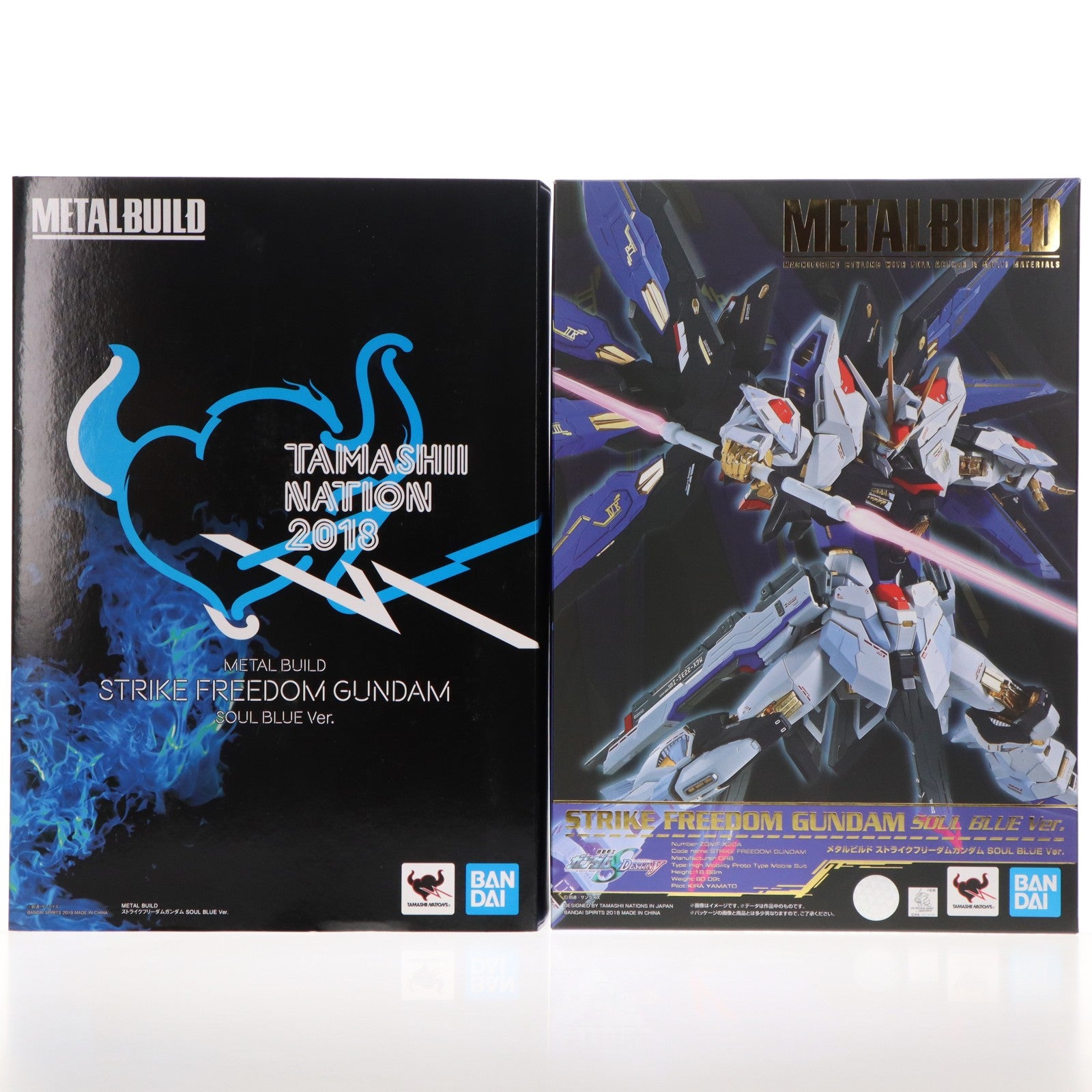 【中古即納】[FIG] METAL BUILD ストライクフリーダムガンダム SOUL BLUE Ver. 機動戦士ガンダムSEED DESTINY(シード デスティニー) 完成品 可動フィギュア TAMASHII NATION2018会場&魂ウェブ商店限定 バンダイスピリッツ(20181026)