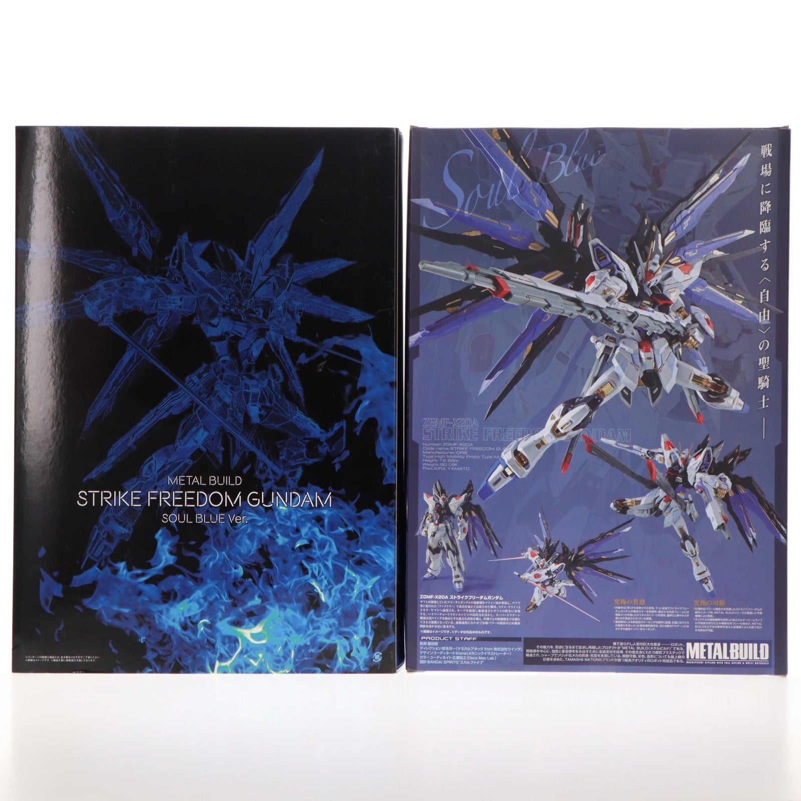 【中古即納】[FIG] METAL BUILD ストライクフリーダムガンダム SOUL BLUE Ver. 機動戦士ガンダムSEED DESTINY(シード デスティニー) 完成品 可動フィギュア TAMASHII NATION2018会場&魂ウェブ商店限定 バンダイスピリッツ(20181026)