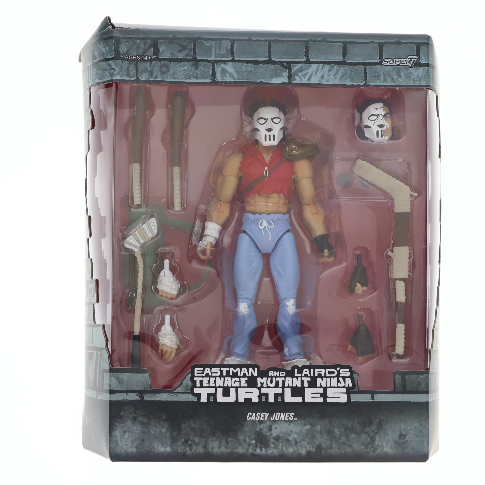【中古即納】[FIG] ミラージュコミック ケイシー・ジョーンズ ティーンエイジ・ミュータント・ニンジャ・タートルズ TMNT wave 10 完成品 アルティメイトアクションフィギュア スーパー7(20240804)