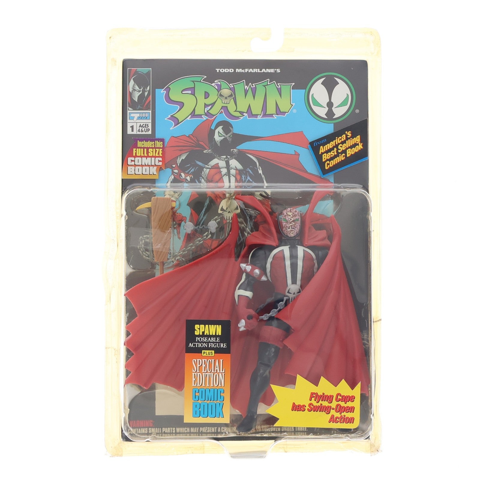 【中古即納】[FIG] スポーン・ウルトラ・アクションフィギュア スポーン(ハンバーガー・ヘッド) SPAWN 完成品 可動フィギュア(10101) マクファーレン・トイズ(19991231)