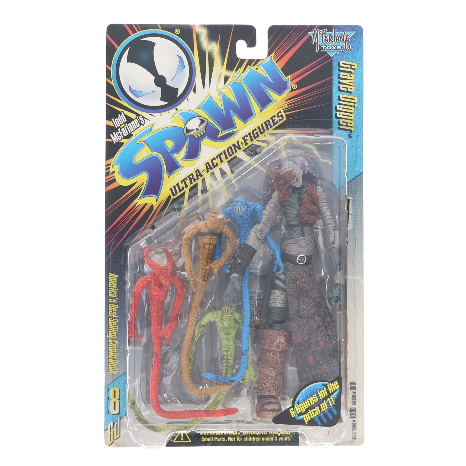 【中古即納】[FIG] スポーン・ウルトラ・アクションフィギュア シリーズ8 グレイブ・ディガー SPAWN 完成品 可動フィギュア マクファーレン・トイズ(19991231)