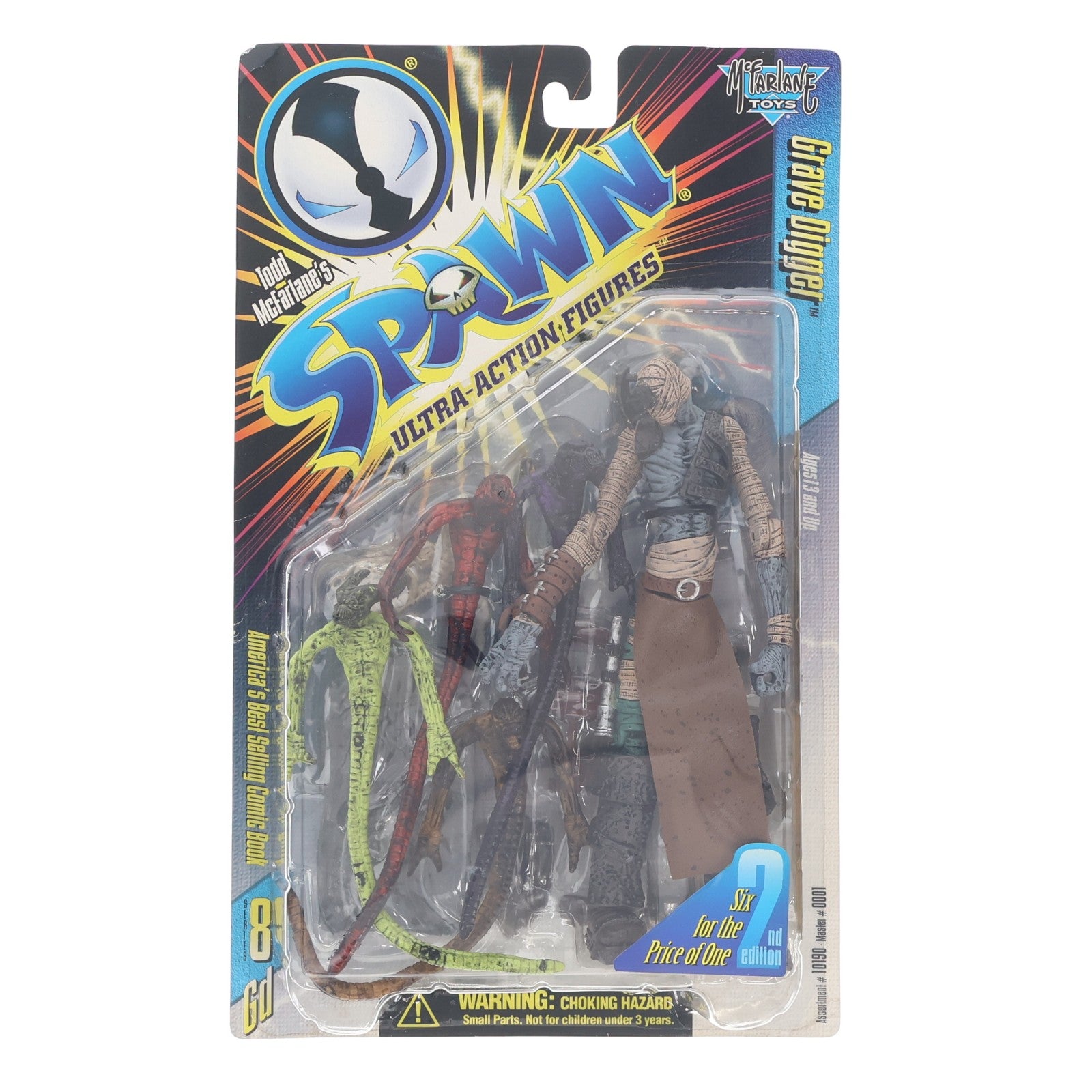 【中古即納】[FIG] スポーン・ウルトラ・アクションフィギュア シリーズ8 グレイヴ・ディガー リペイント版 SPAWN 完成品 可動フィギュア マクファーレン・トイズ(19991231)