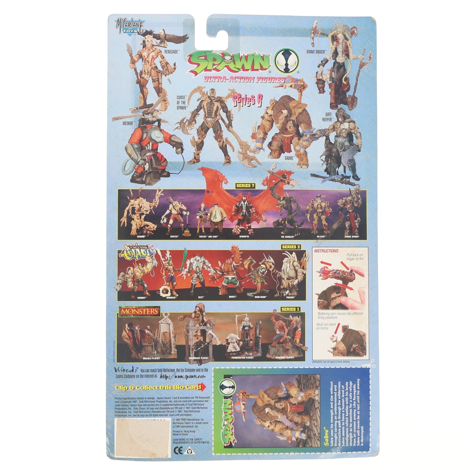 【中古即納】[FIG] スポーン・ウルトラ・アクションフィギュア シリーズ8 セイバー SPAWN 完成品 可動フィギュア マクファーレン・トイズ(19991231)