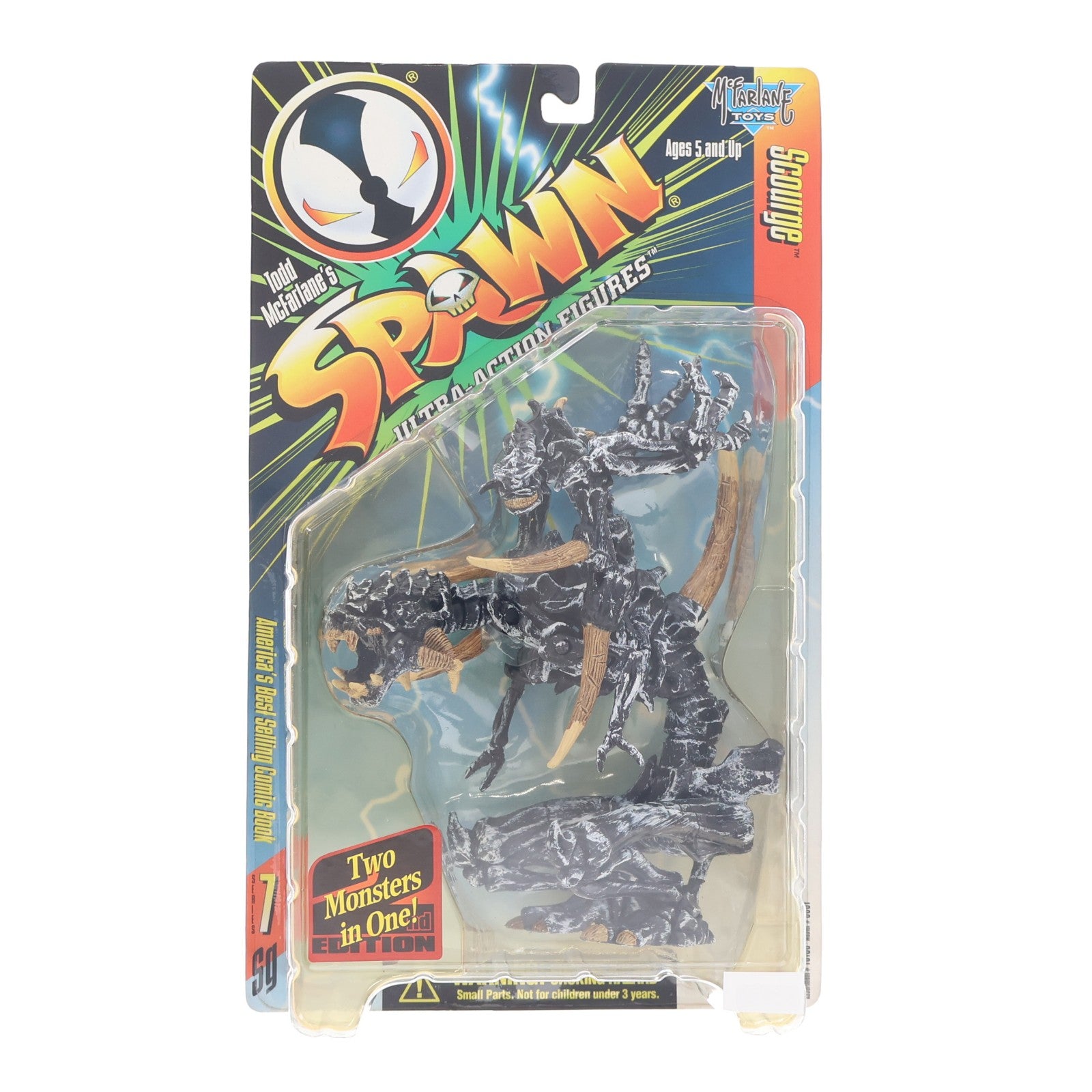 【中古即納】[FIG] スポーン・ウルトラ・アクションフィギュア シリーズ7 スコージ リペイントVer.(黒) SPAWN 完成品 可動フィギュア マクファーレン・トイズ(19991231)