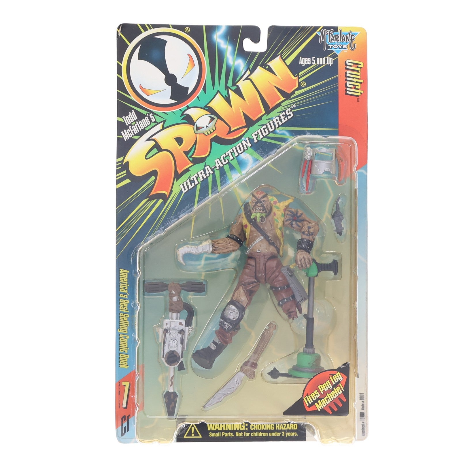【中古即納】[FIG] スポーン・ウルトラ・アクションフィギュア クラッチ SPAWN 完成品 可動フィギュア マクファーレン・トイズ(19991231)