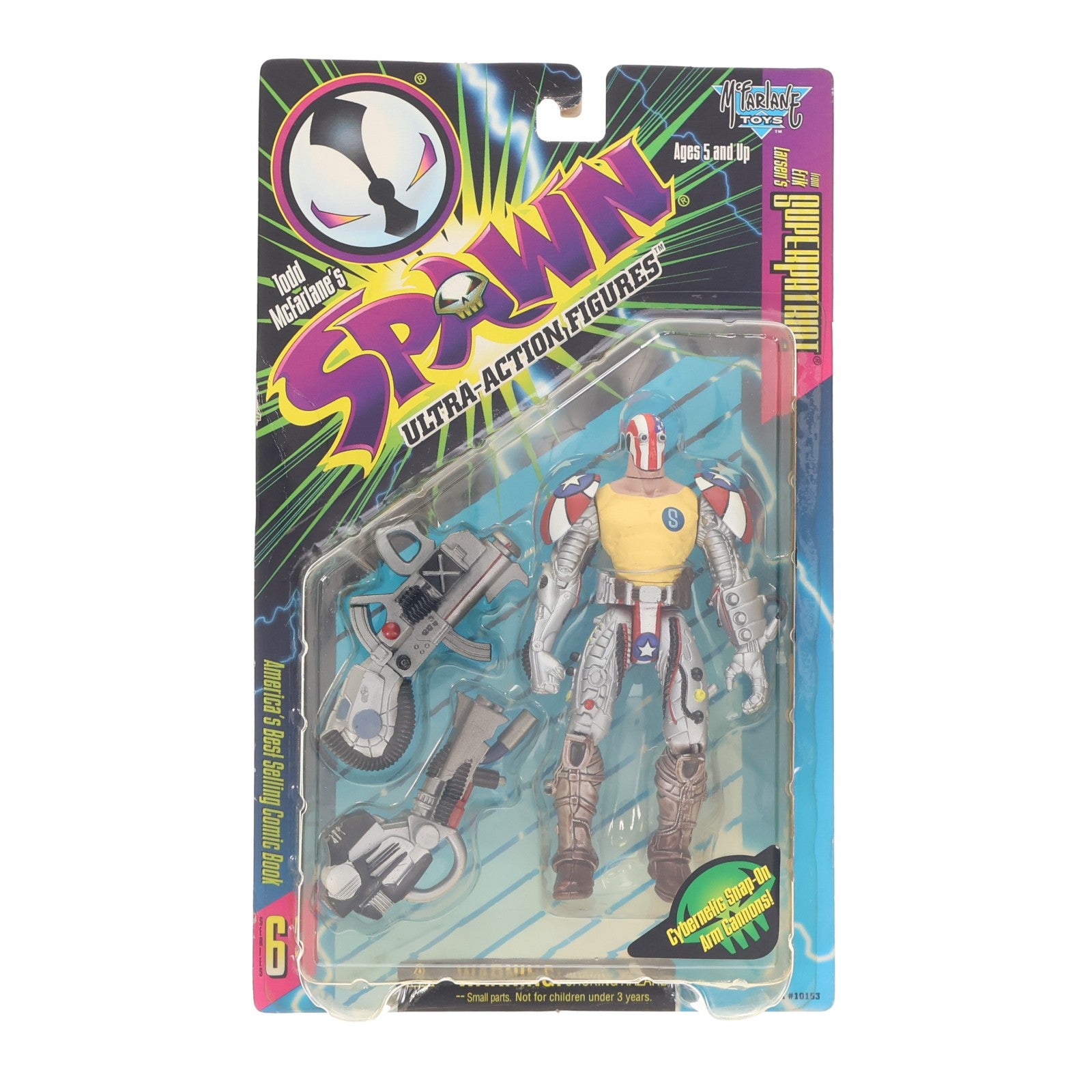 【中古即納】[FIG] スポーン・ウルトラ・アクションフィギュア シリーズ6 スーパーパトリオット SPAWN 完成品 可動フィギュア マクファーレン・トイズ(19961231)
