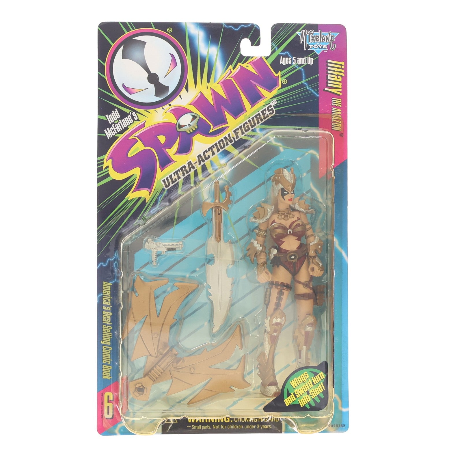 【中古即納】[FIG] スポーン・ウルトラ・アクションフィギュア シリーズ6 ティファニー ザ・アマゾン SPAWN 完成品 可動フィギュア マクファーレン・トイズ(19991231)