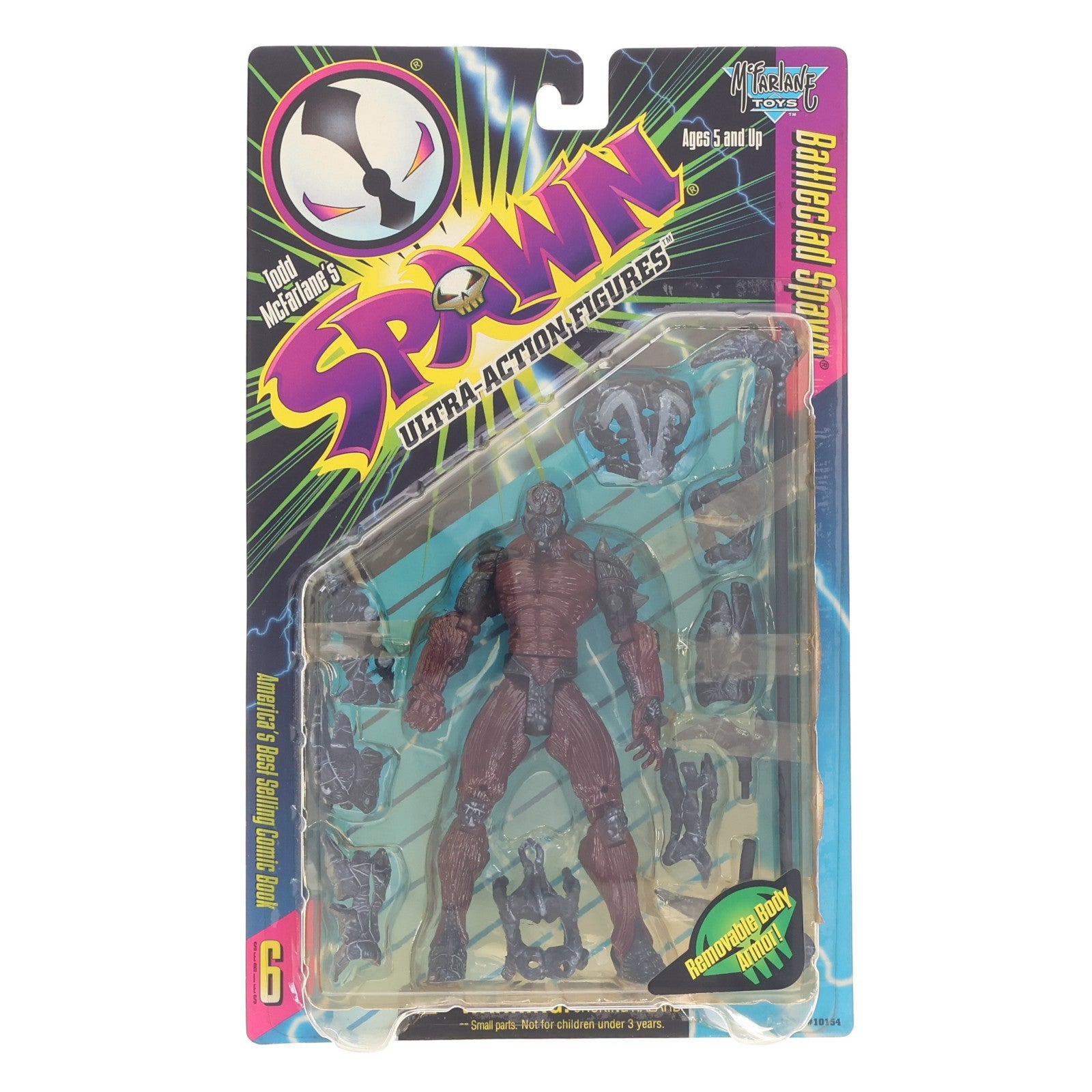 【中古即納】[FIG] スポーン・ウルトラ・アクションフィギュア シリーズ6 バトルクラッド・スポーン SPAWN 完成品 可動フィギュア(10154) マクファーレン・トイズ(19991231)