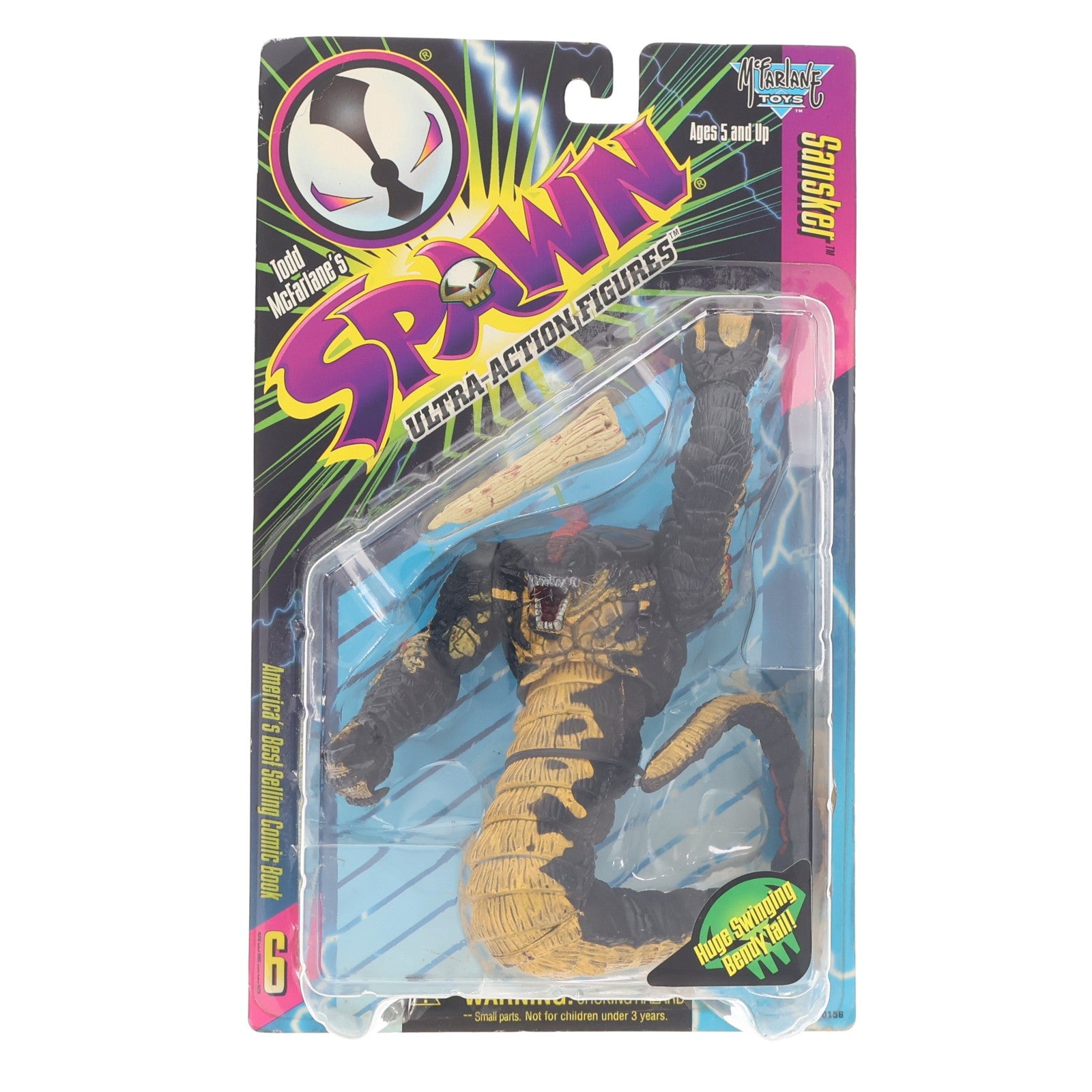 【中古即納】[FIG] スポーン・ウルトラ・アクションフィギュア シリーズ6 Sansker(サンスカー) リペイントver. SPAWN 完成品 可動フィギュア マクファーレン・トイズ(19961231)