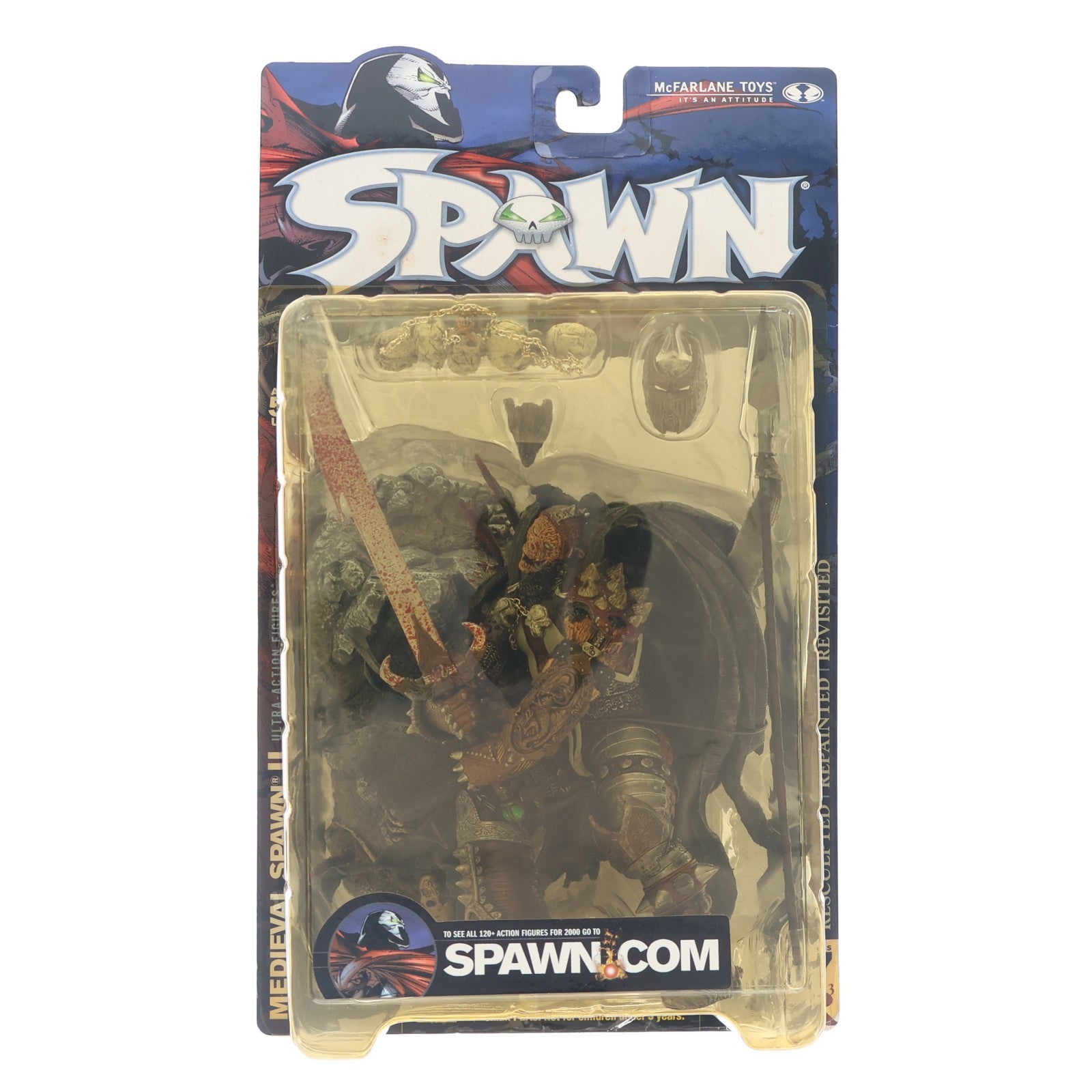 【中古即納】[FIG] スポーン・クラシック・ウルトラ・アクションフィギュア シリーズ17 メディーバル・スポーン2 血飛沫Ver. SPAWN 完成品 可動フィギュア マクファーレン・トイズ(20000831)